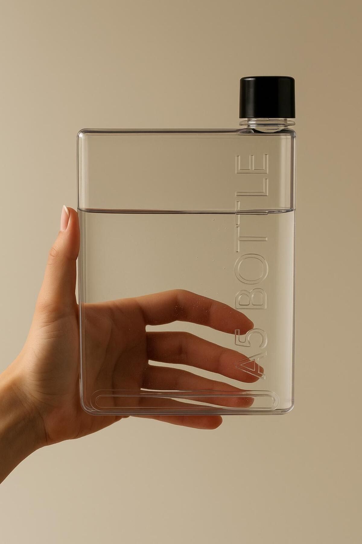 Poomy A5 420ml Bottle Motivasyonel Su Matarası Notebook Sporcu Suluk Su Şişesi