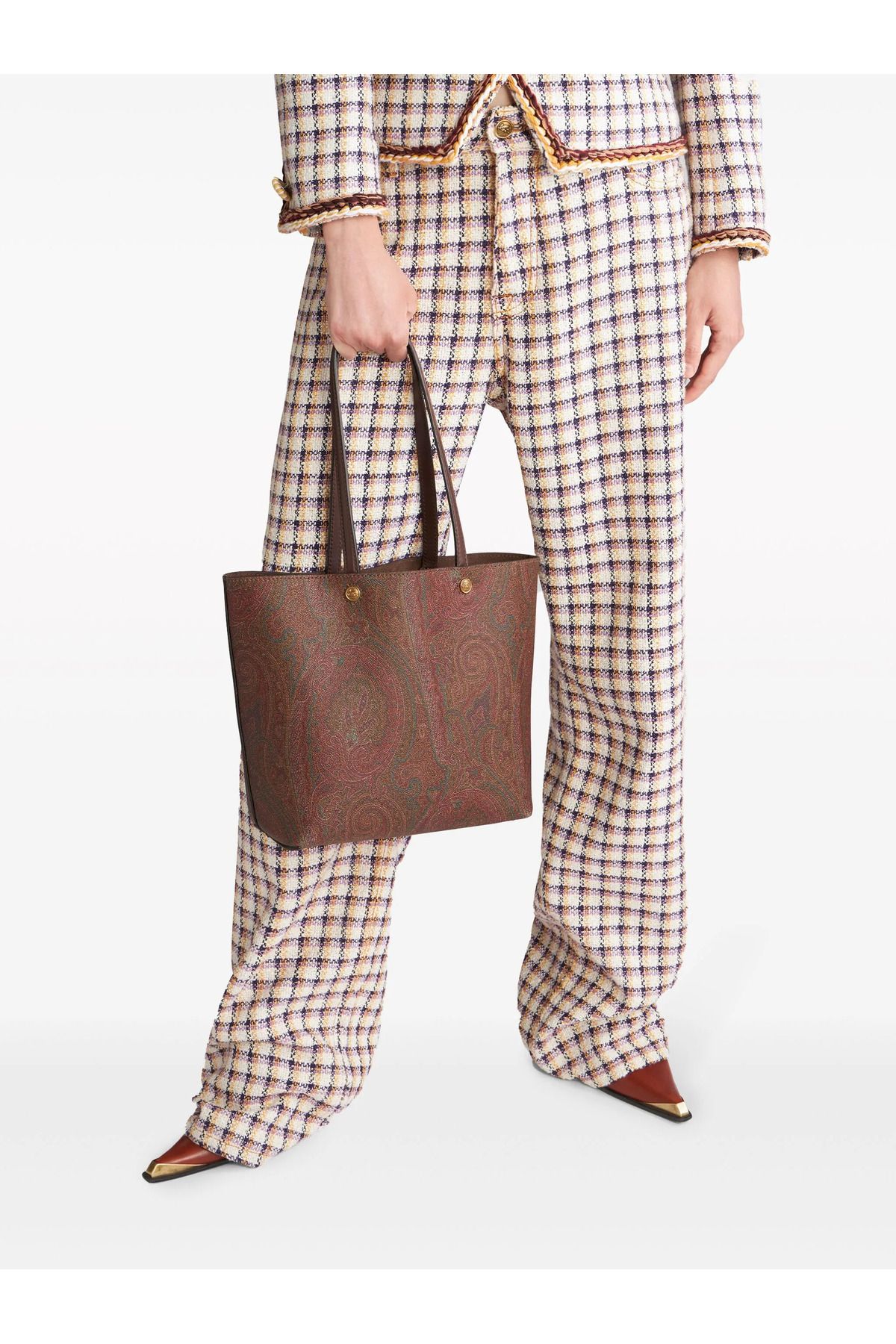 LEAUDER WOMEN KADIN ETR-O DESEN LARGE TOTE BAG İTHAL