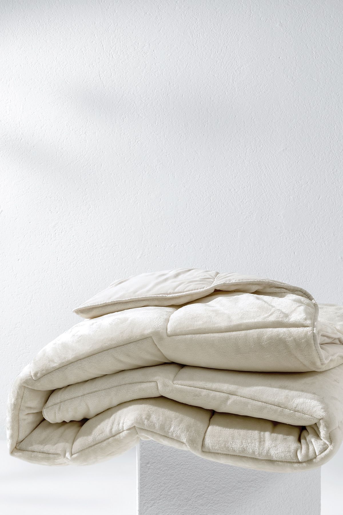 Yataş-Macaron Single Wellsoft Quilt - Cream 4
