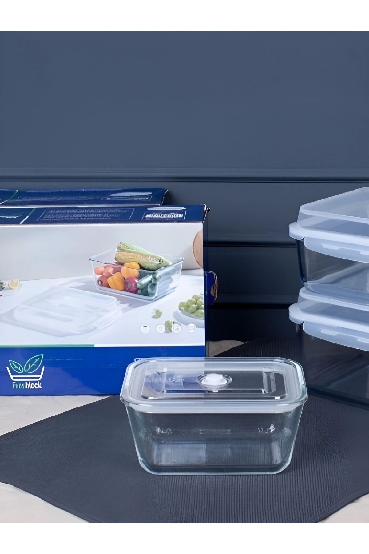 ONAY HOME Freshlock Dikdörtgen Jumbo Cam Saklama Kabı 2500 ml - 016
