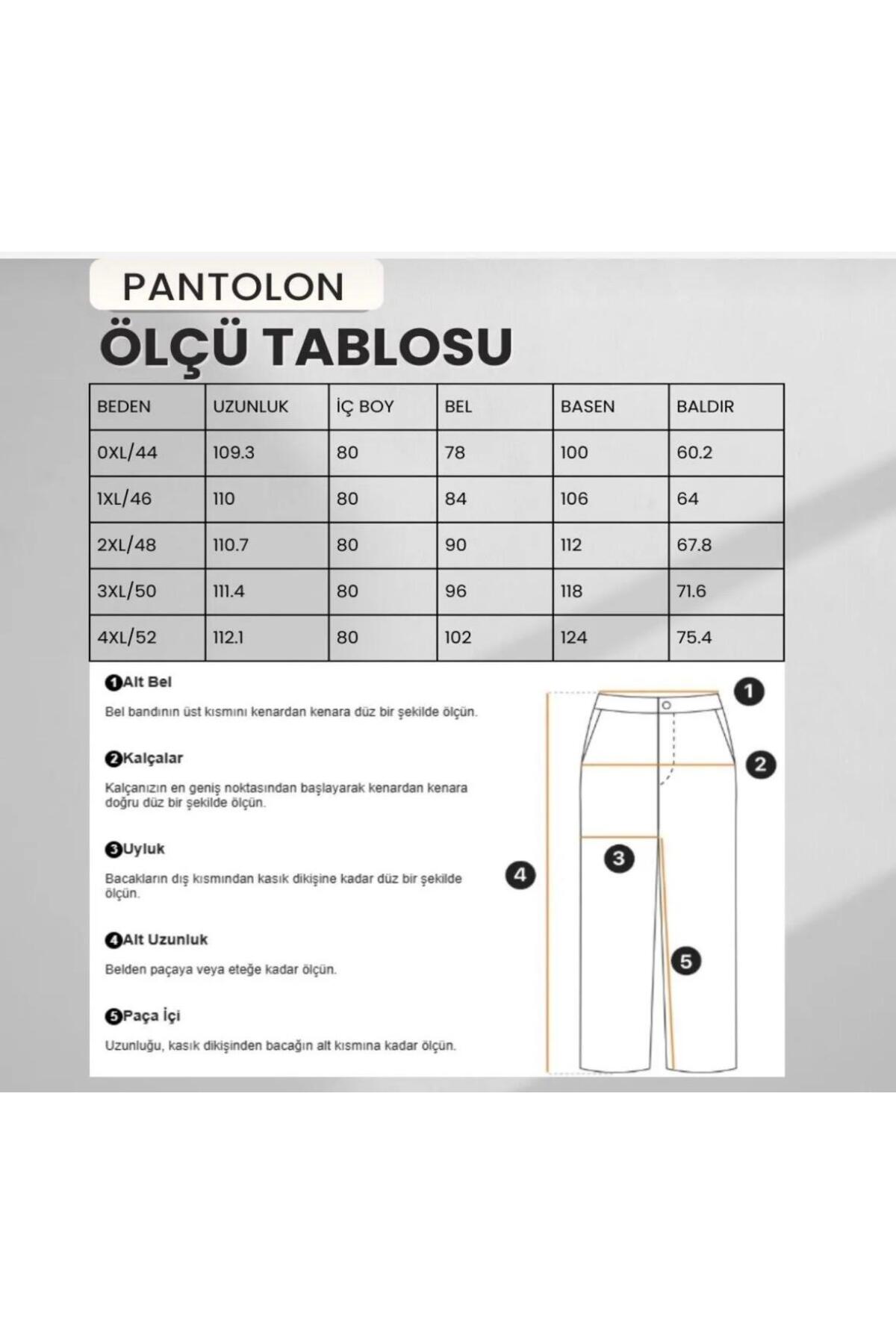 Genel Markalar KADIN KOYU GRİ DENİM PANTOLON BÜYÜK BEDEN görsel 3