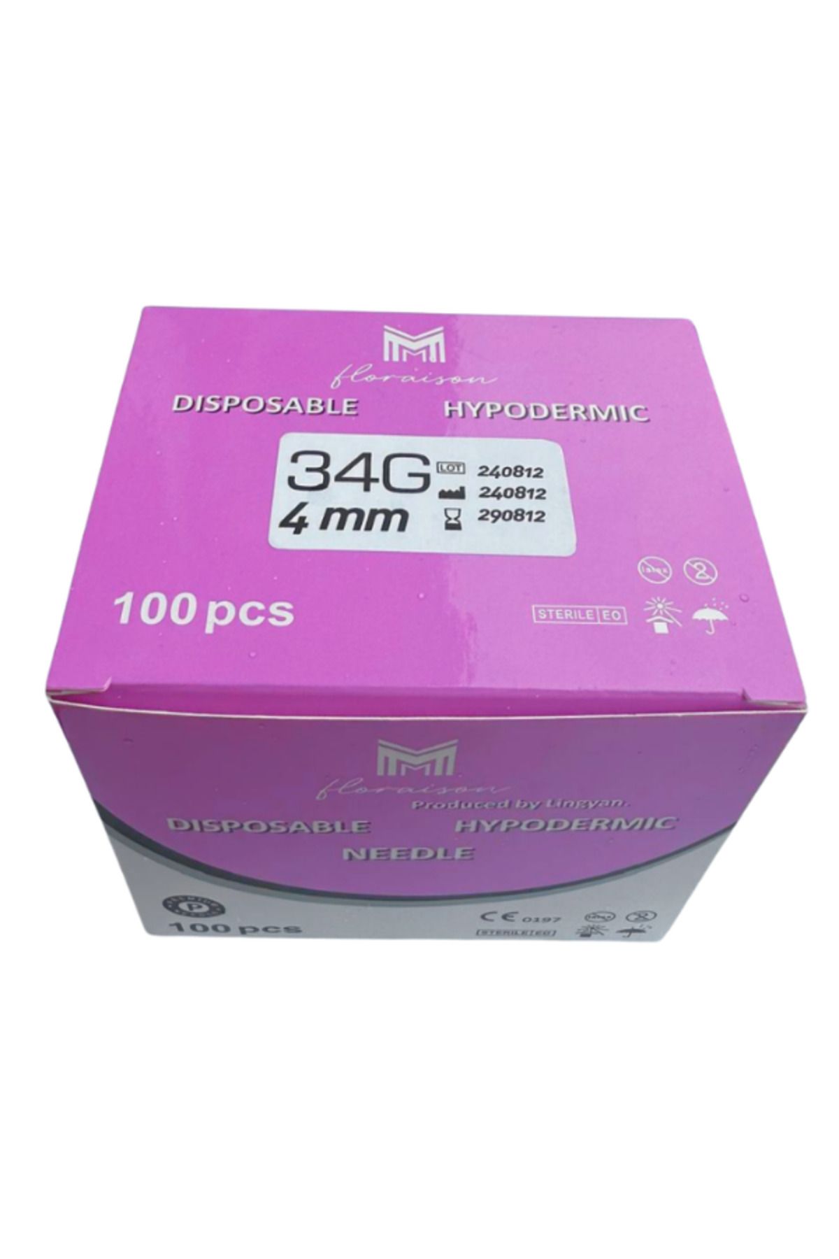 Floraison Medikal 34G x 4 MM Mezoterapi Enjektör Ucu 100 Adet