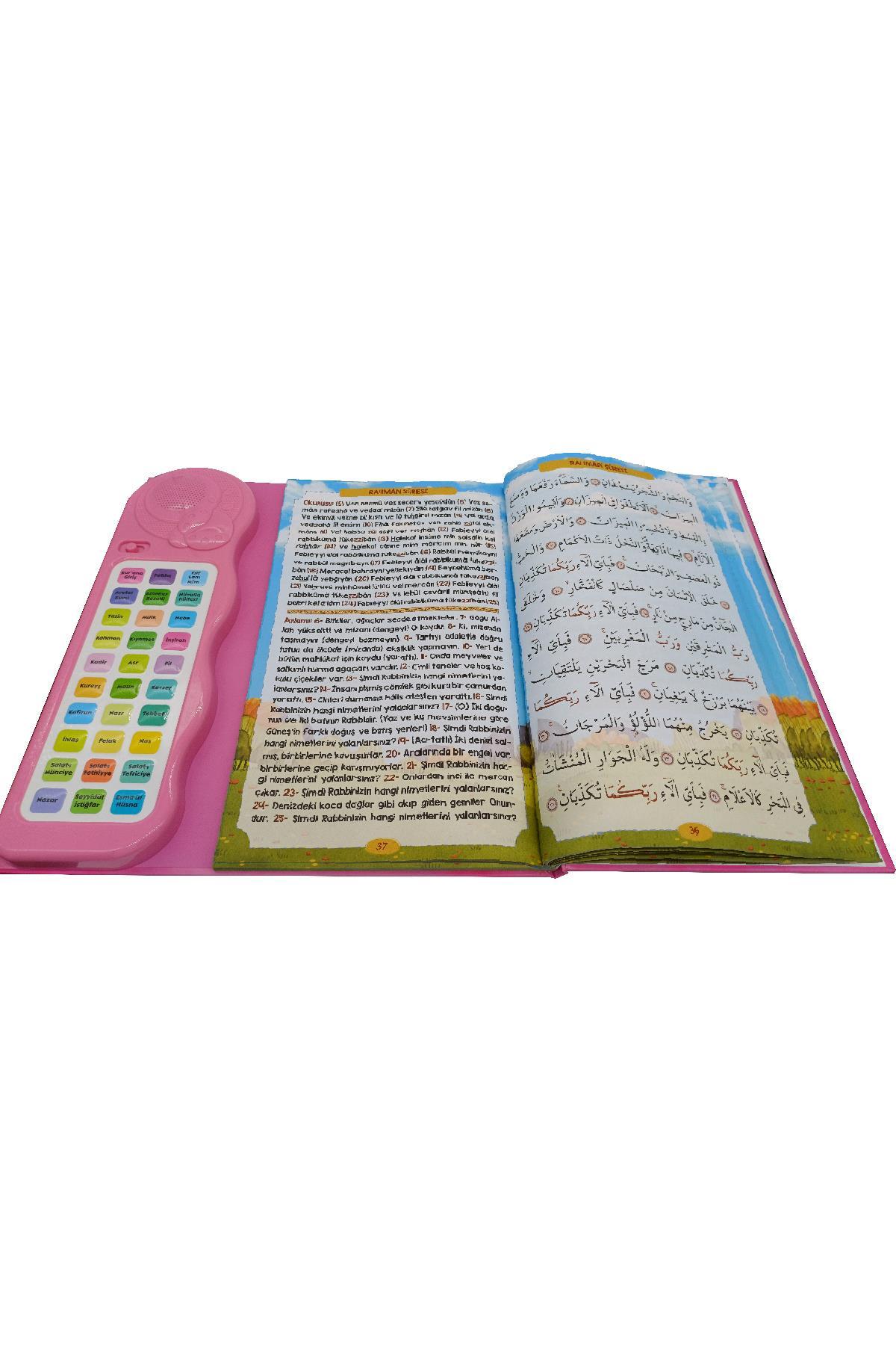 Bayramdan Sesli Yasini Şerif Ögreten Cihaz Sesli Yasin Kitaplı Pembe fotoğrafı 3 (önizleme)