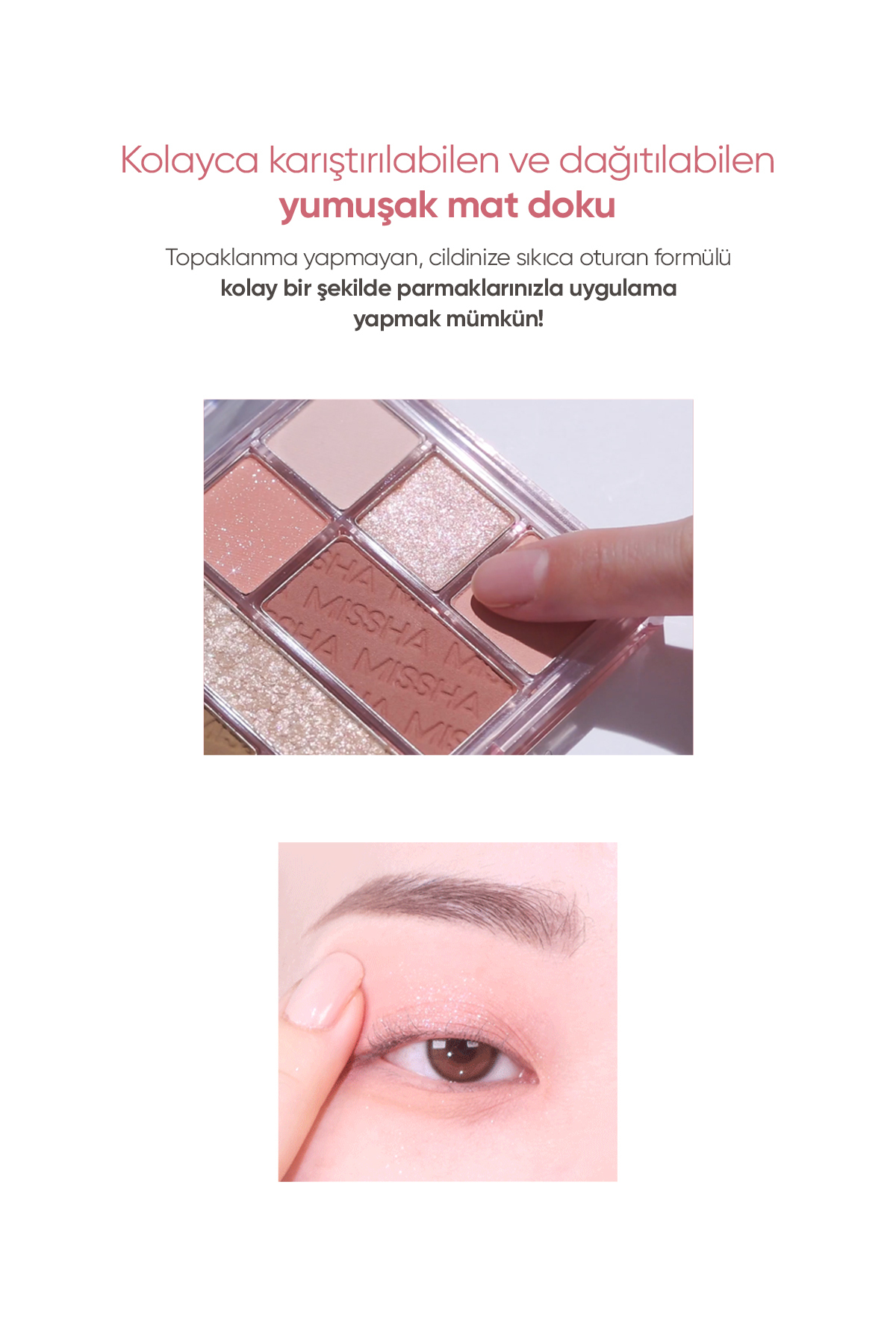Mat ve Işıltılı Tonlar Barındıran Far Paleti Missha Mood Moment Palette (3 The Cute Things) — رنگارنگ 7480 — تصویر 5 از 8