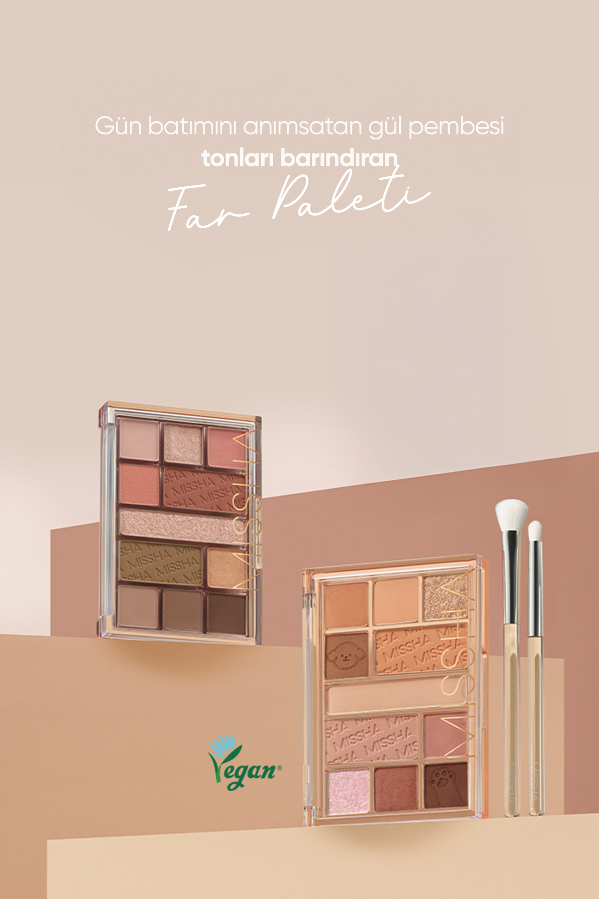 Mat ve Işıltılı Tonlar Barındıran Far Paleti Missha Mood Moment Palette (3 The Cute Things) — رنگارنگ 7480 — تصویر 7 از 8