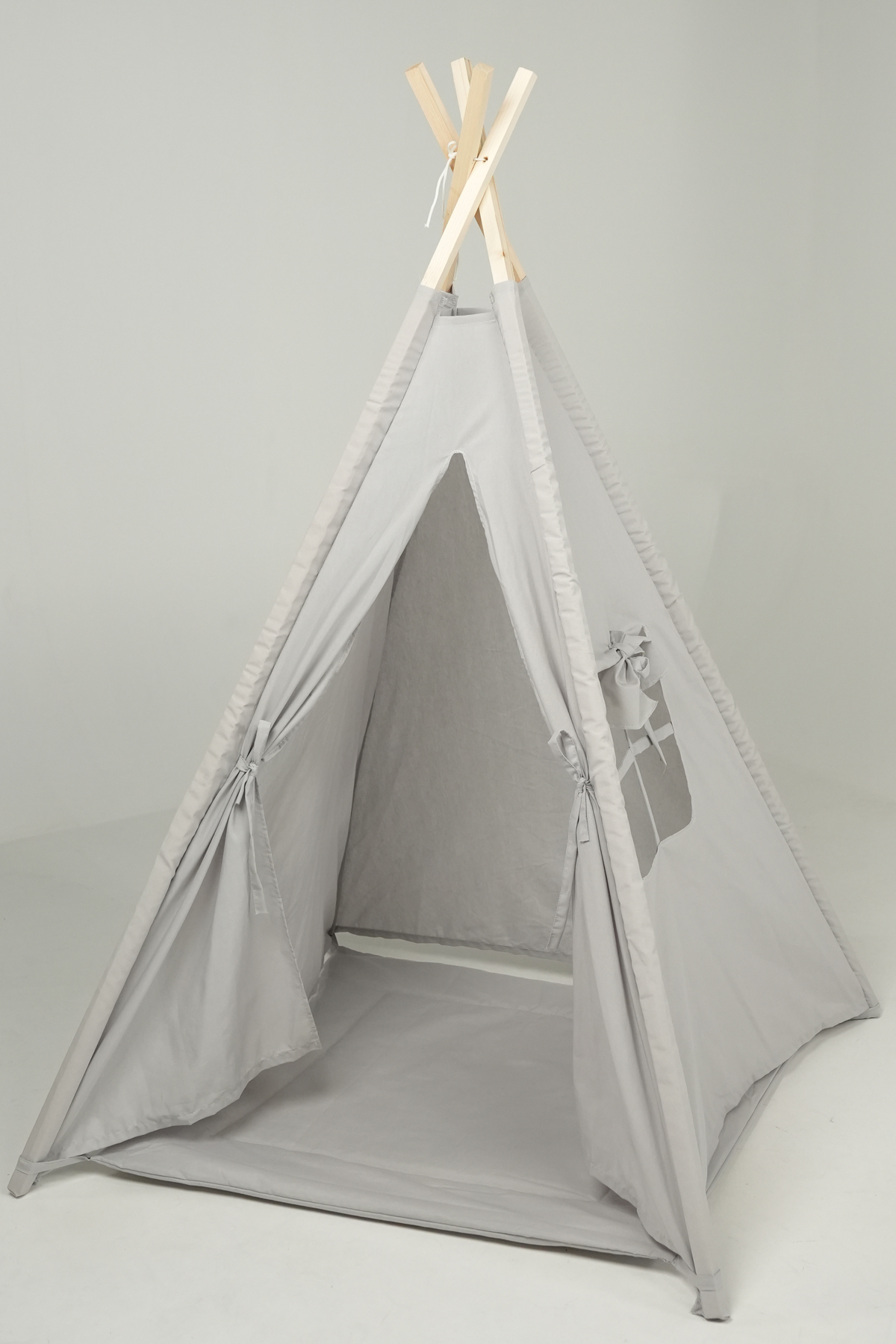 Irk Lemoon Çocuk Kızılderili Ahşap Direkli Geniş Oyun Çadırı ve Minderli Ev & Bahçe Oyun Alanı fotoğrafı 2 (önizleme)