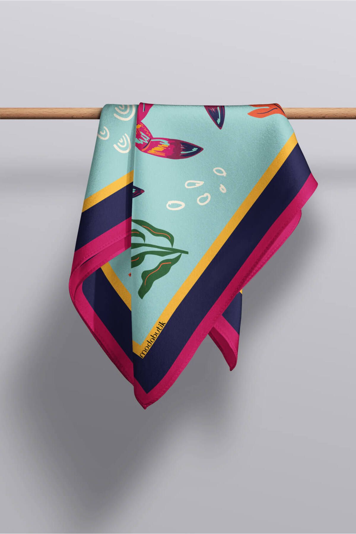 Modabutik-Crab Patterned Bandana 5