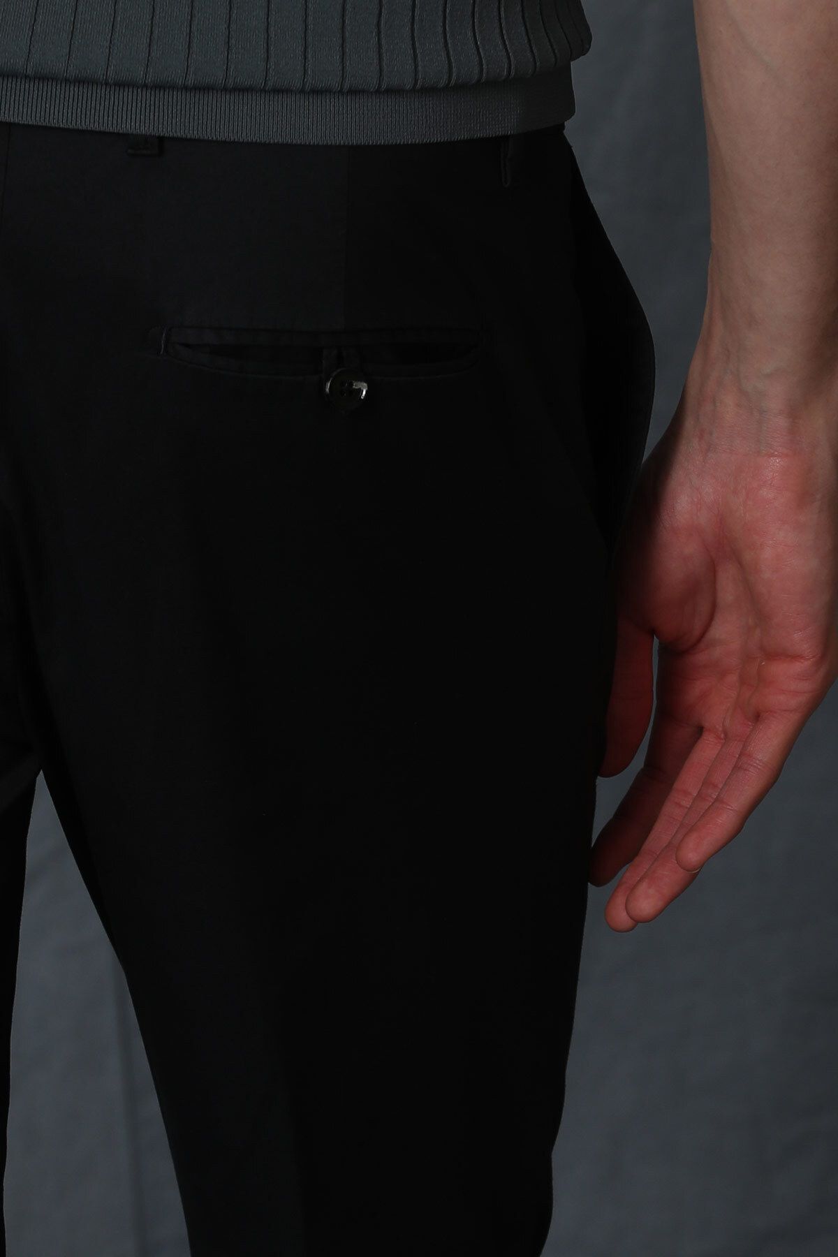 شلوار مشکی مردانه سیاه Chino Smart Slim Fit Lufian
