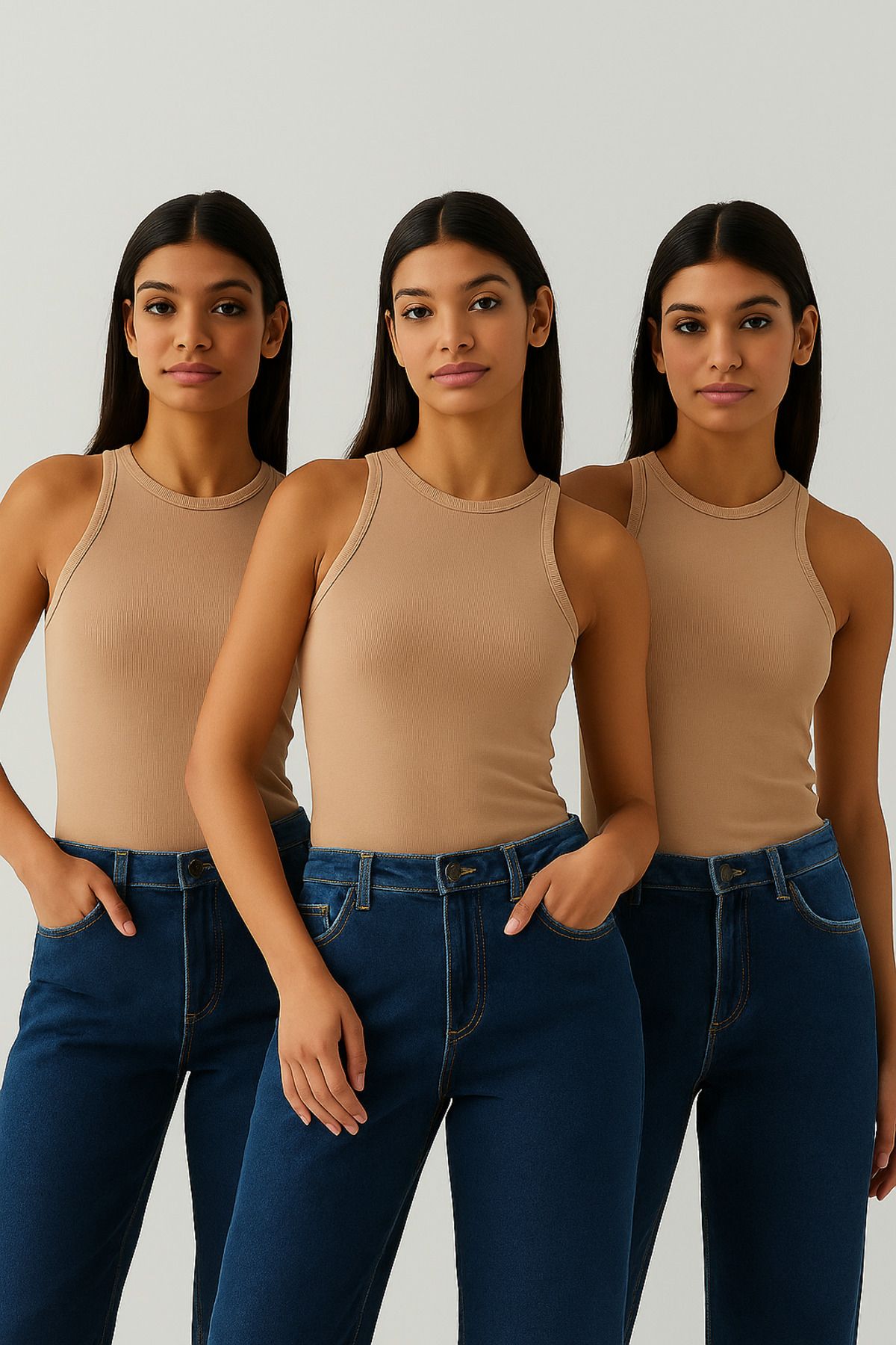 GIA - ART 3'lü Halter Yaka Atlet Seti