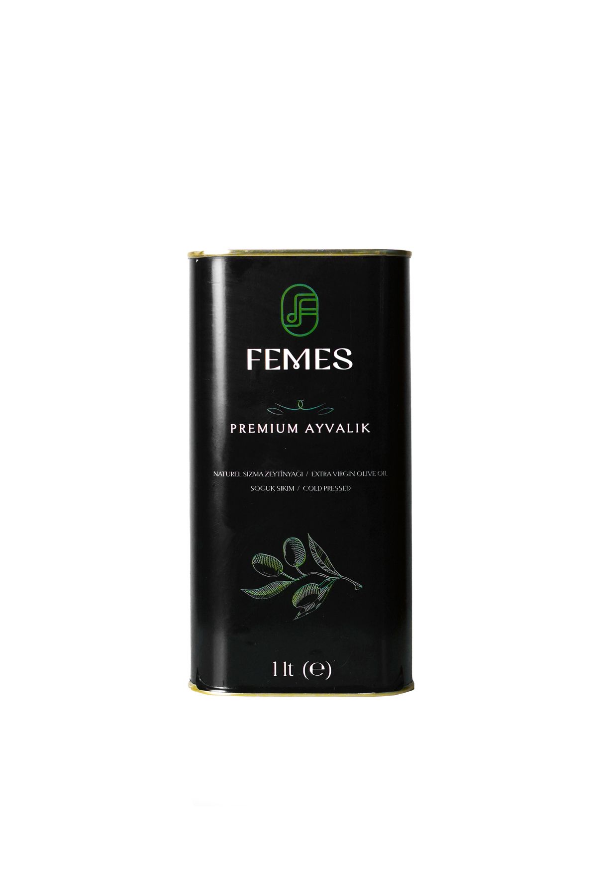 Femes Olive Femes Premium Ayvalık 1 lt Soğuk Sıkım Naturel Sızma Zeytinyağı (Yeni Hasat)