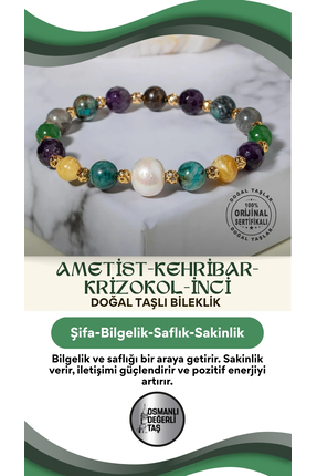 OSMANLI DOĞAL TAŞ Doğal Taş Ametist Kehribar Krizokol Inci