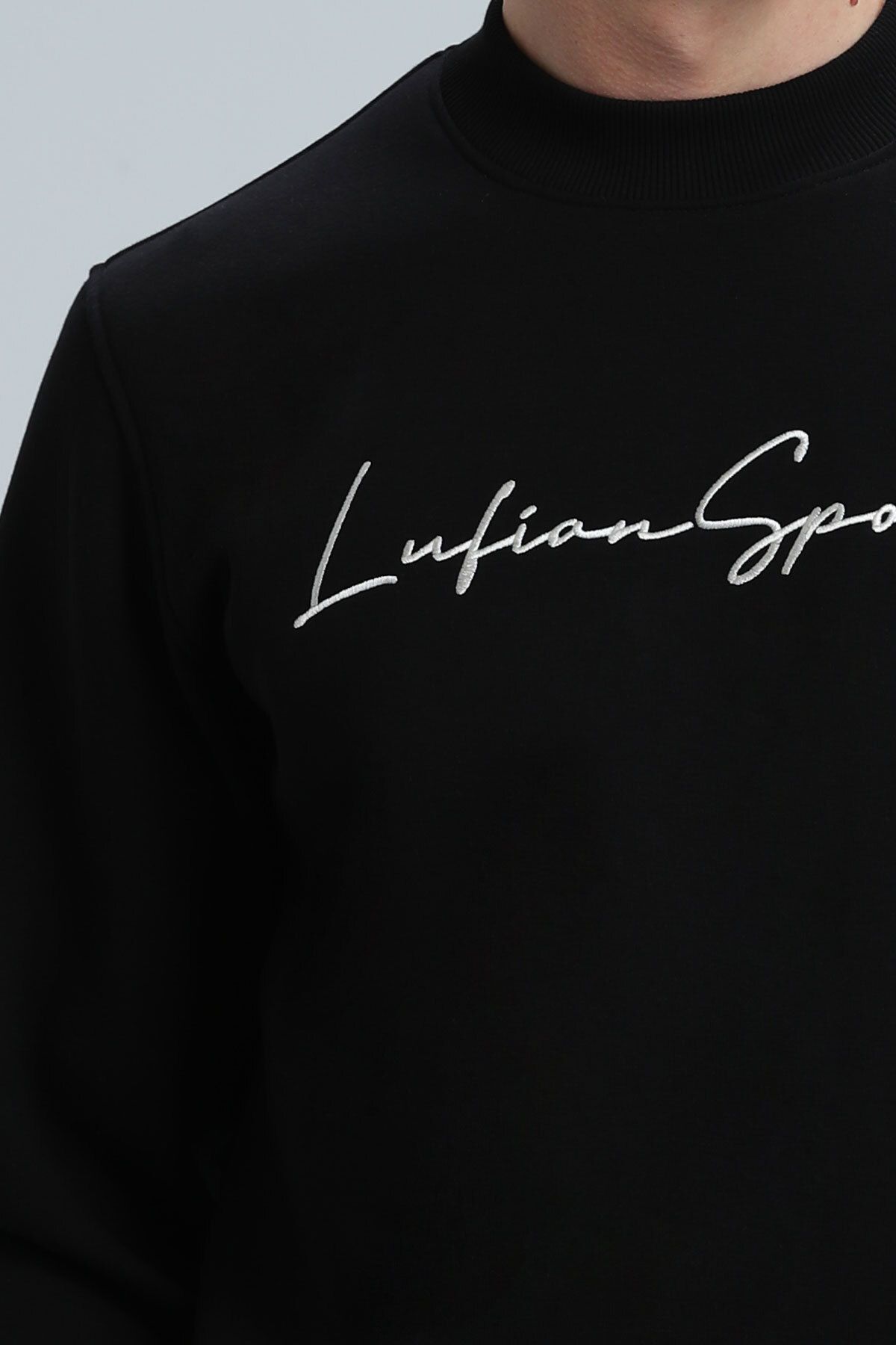 سویشرت مشکی مردانه سیاه Lowe اورجینال Lufian
