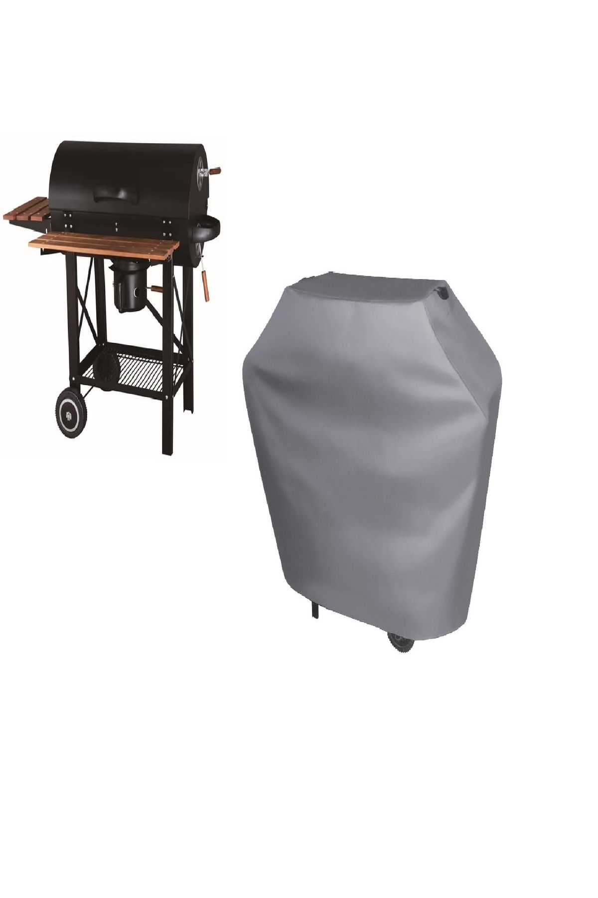 otoTR Louisiana Dikdortgen Vagon Barbekü Mangal Koruyucu Kılıf Örtü