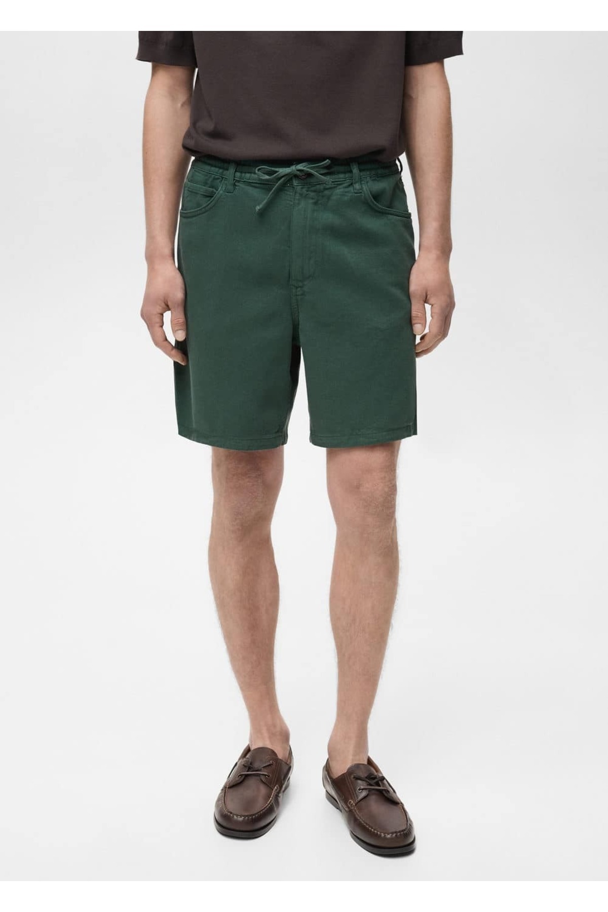 Kordonlu kot şort