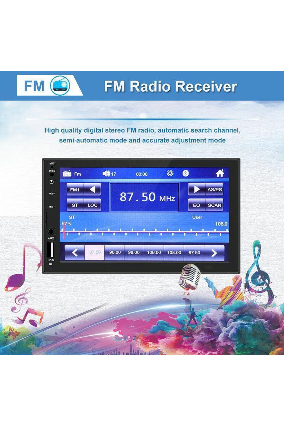 Generic-Car LCD Player 7" Touch Screen Display 5