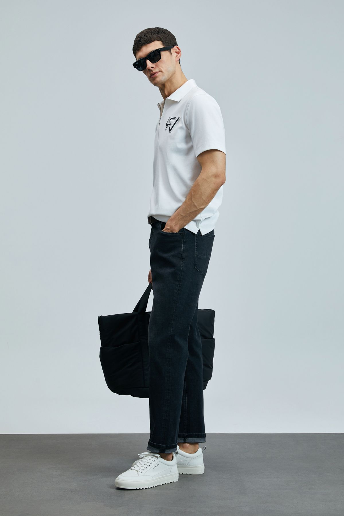 Luıco Smart Jean Erkek Pantolon Regular Fit Antrasit - 4