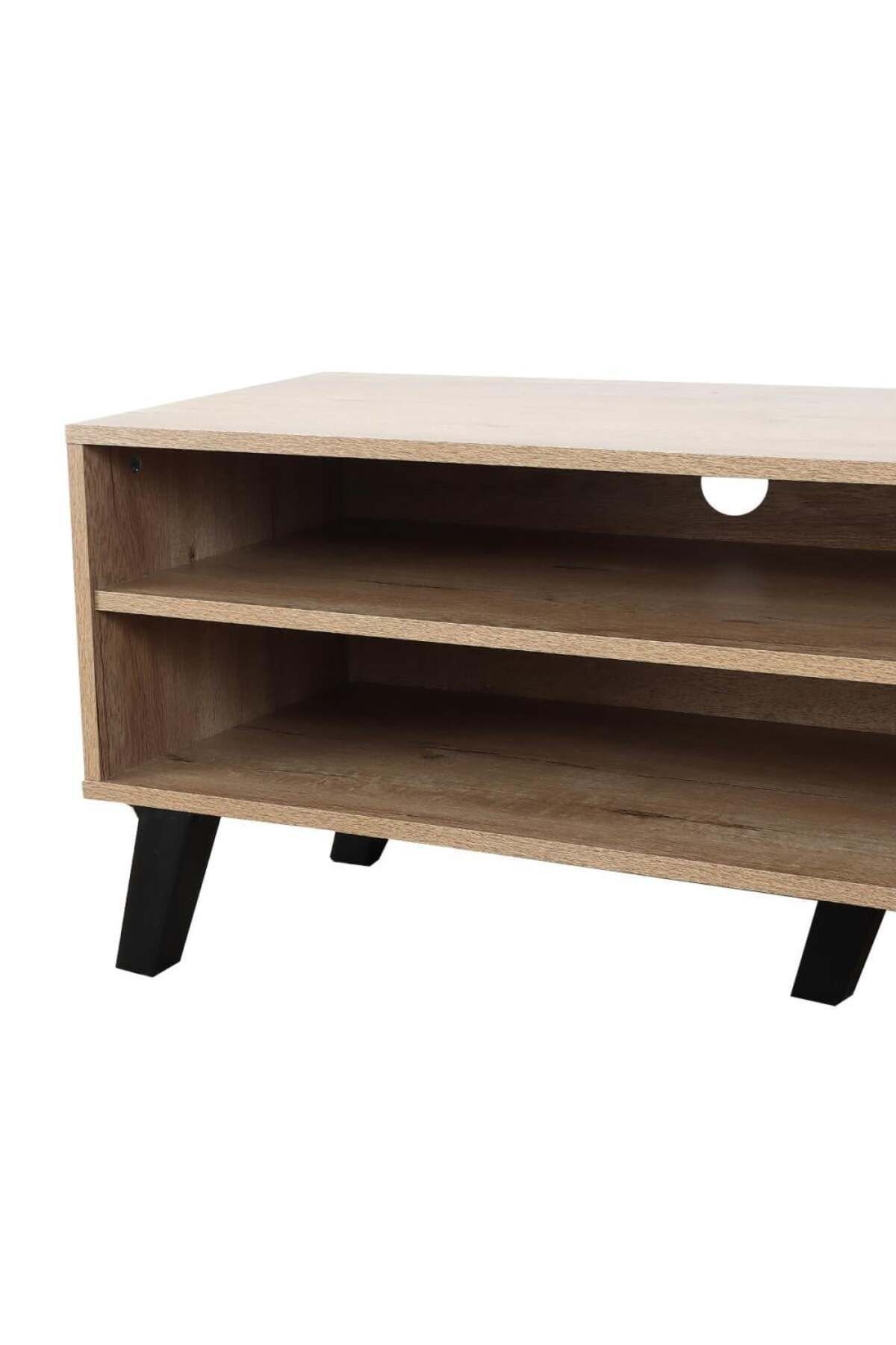 Generic-TV Table 160 cm Wooden Malaysian with Drawer and 2 Shelves 6