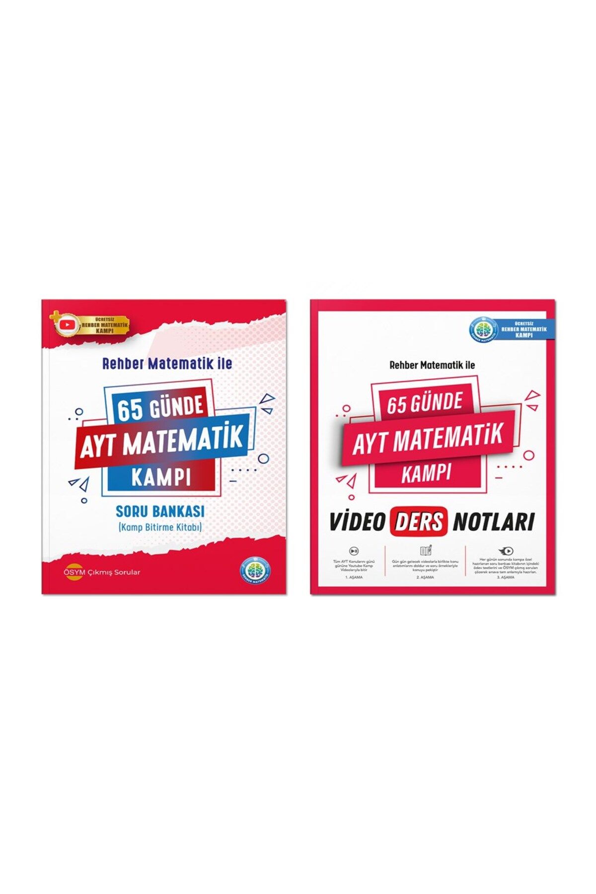 REHBER MATEMATİK YAYINLARI 65 Günde AYT Matematik Video Ders Notları ve Kamp Kitabı - Rehber Matematik