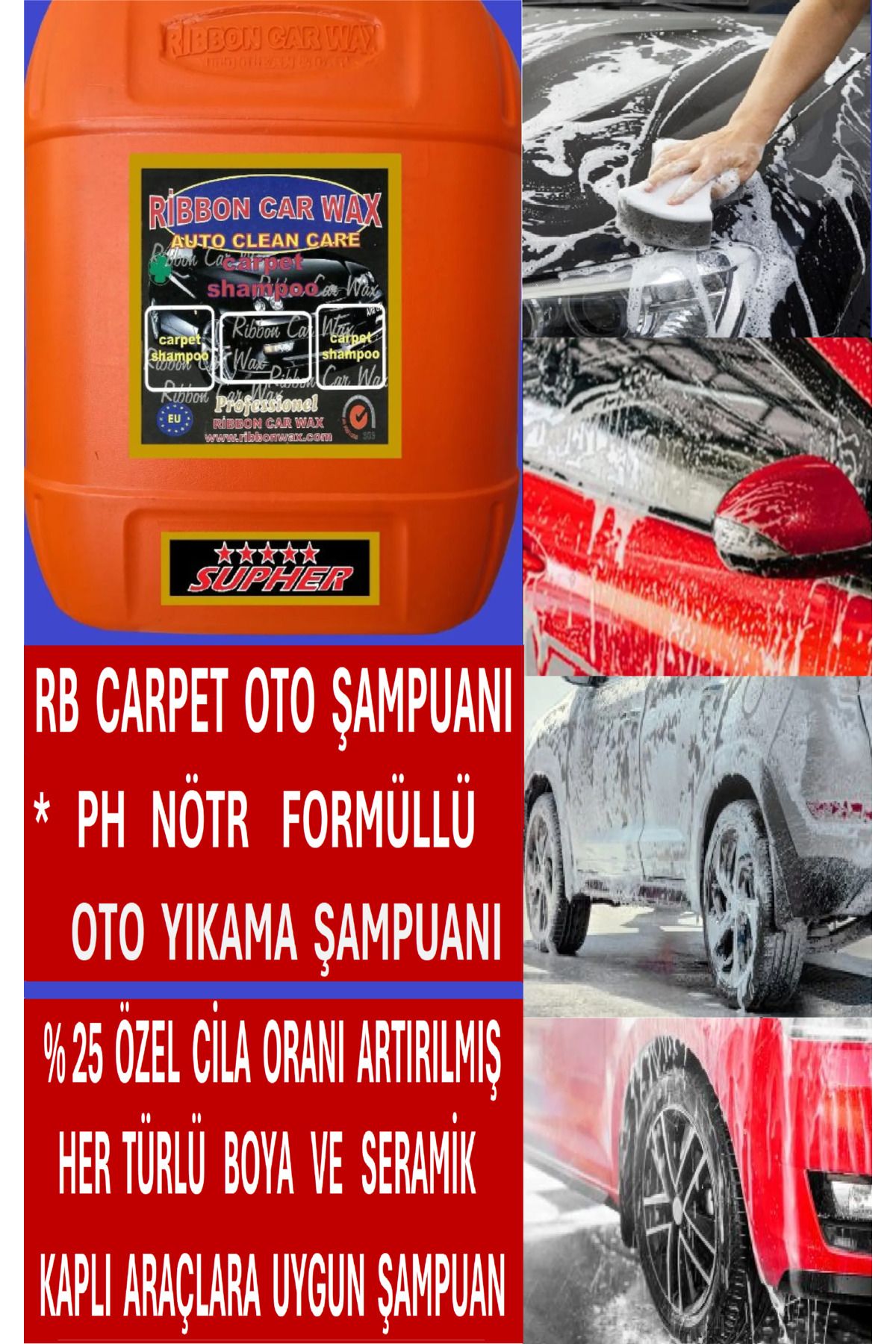 SOFT CARPET SHAMPOO PH NÖTR FORMÜLLÜ CİLALI OTO YIKAMA ŞAMPUANI 22 KG