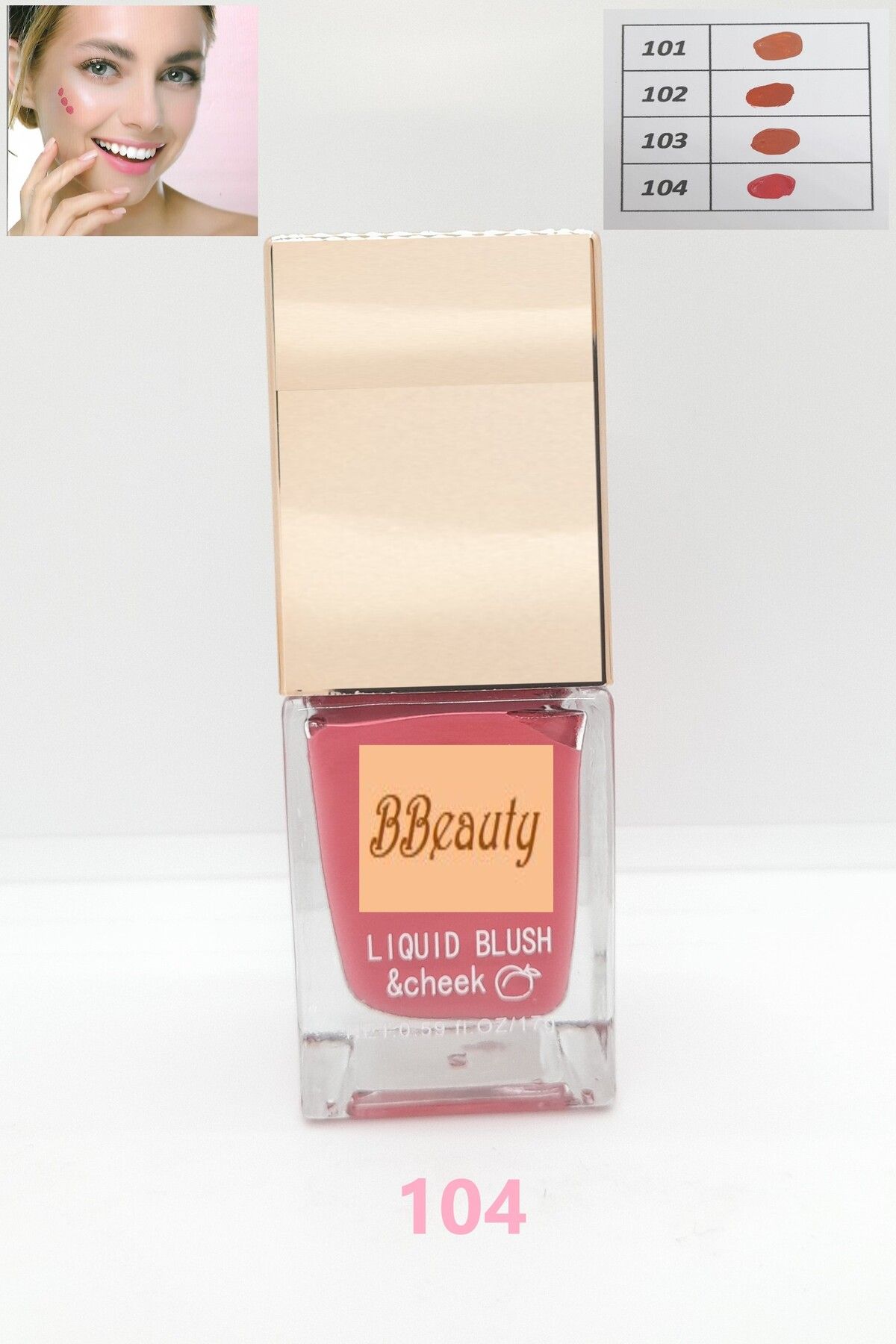 BBeauty Liquid Blush & Cheek Şık Cam Şişeli Pompalı Likit Allık 17 g