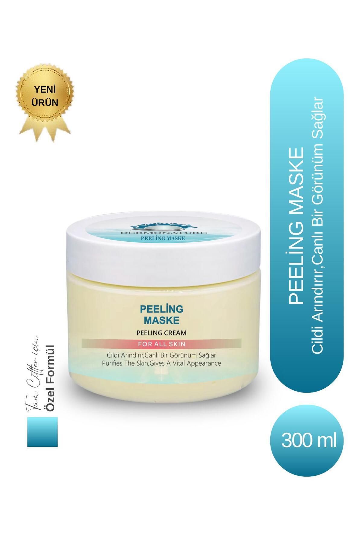 DermoNature Hyaluronik Asit & Kakao Yağı İçerikli, Cildi Canlandıran Smooth Touch Peeling Maske 300ml