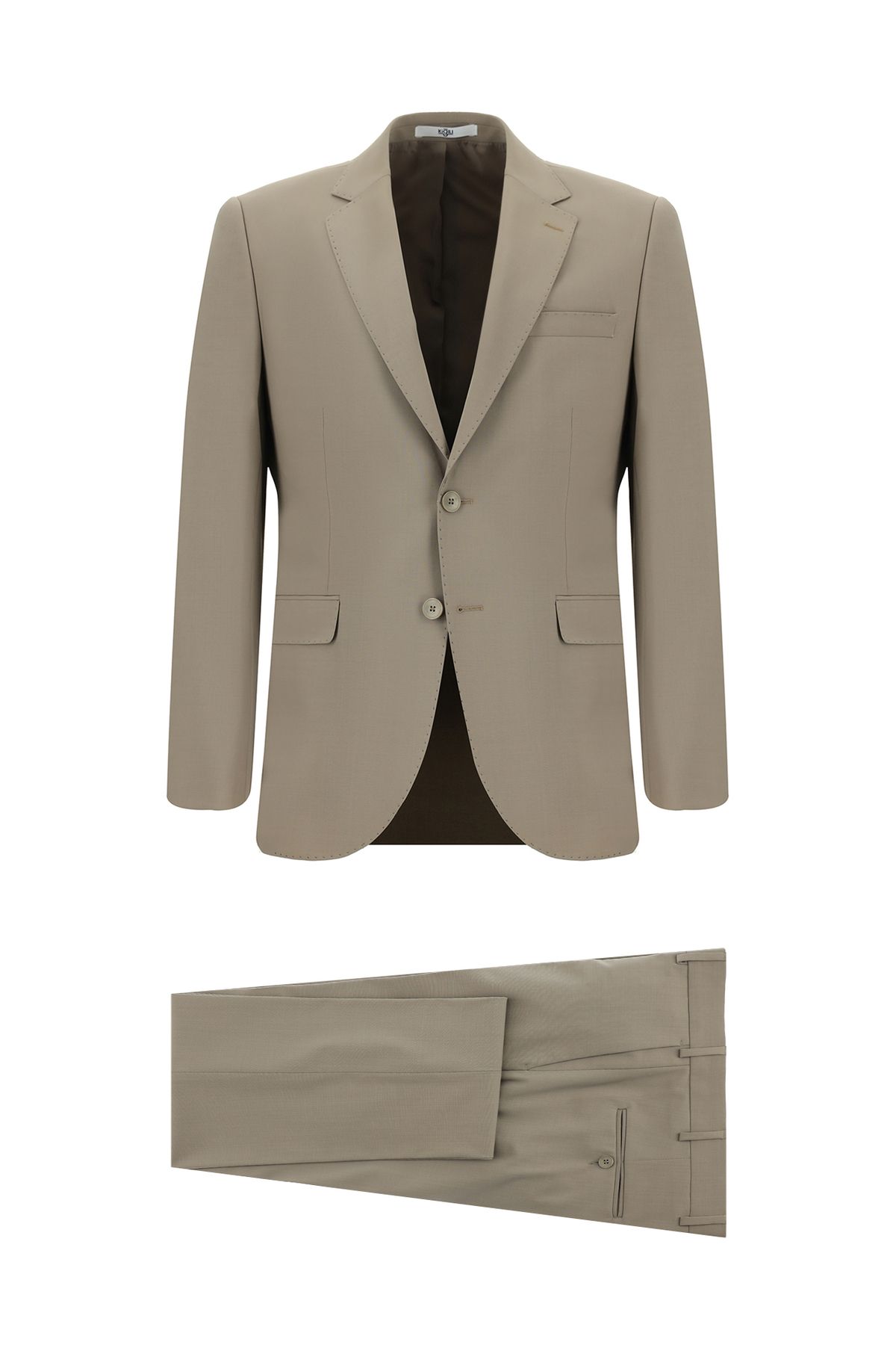 Kiğılı Slim Fit Dar Kesim Yünlü Klasik Takım Elbise