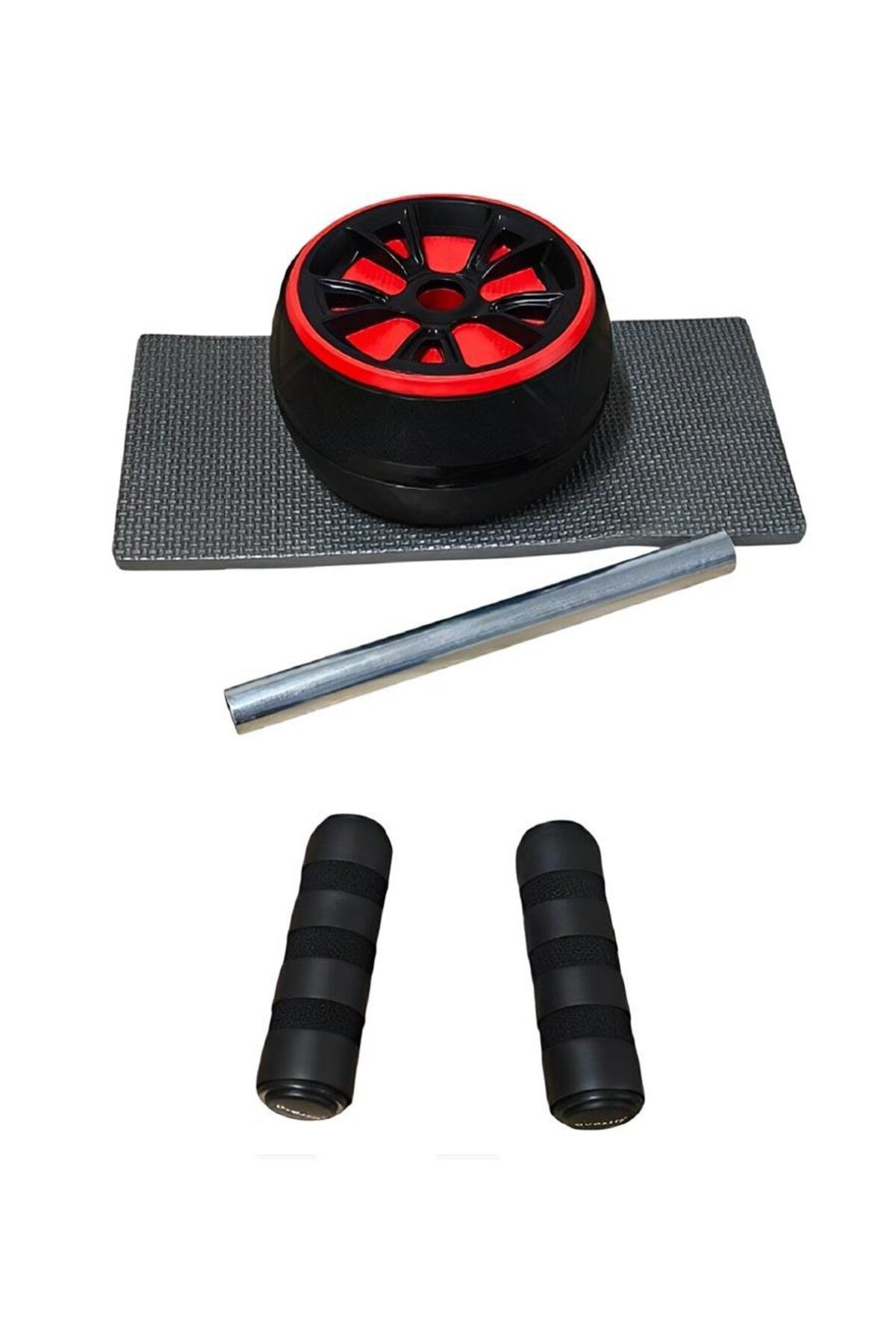 playzone EW-30 BLACK-RED EGZERSİZ TEKERİ SİYAH-KIRMIZI
