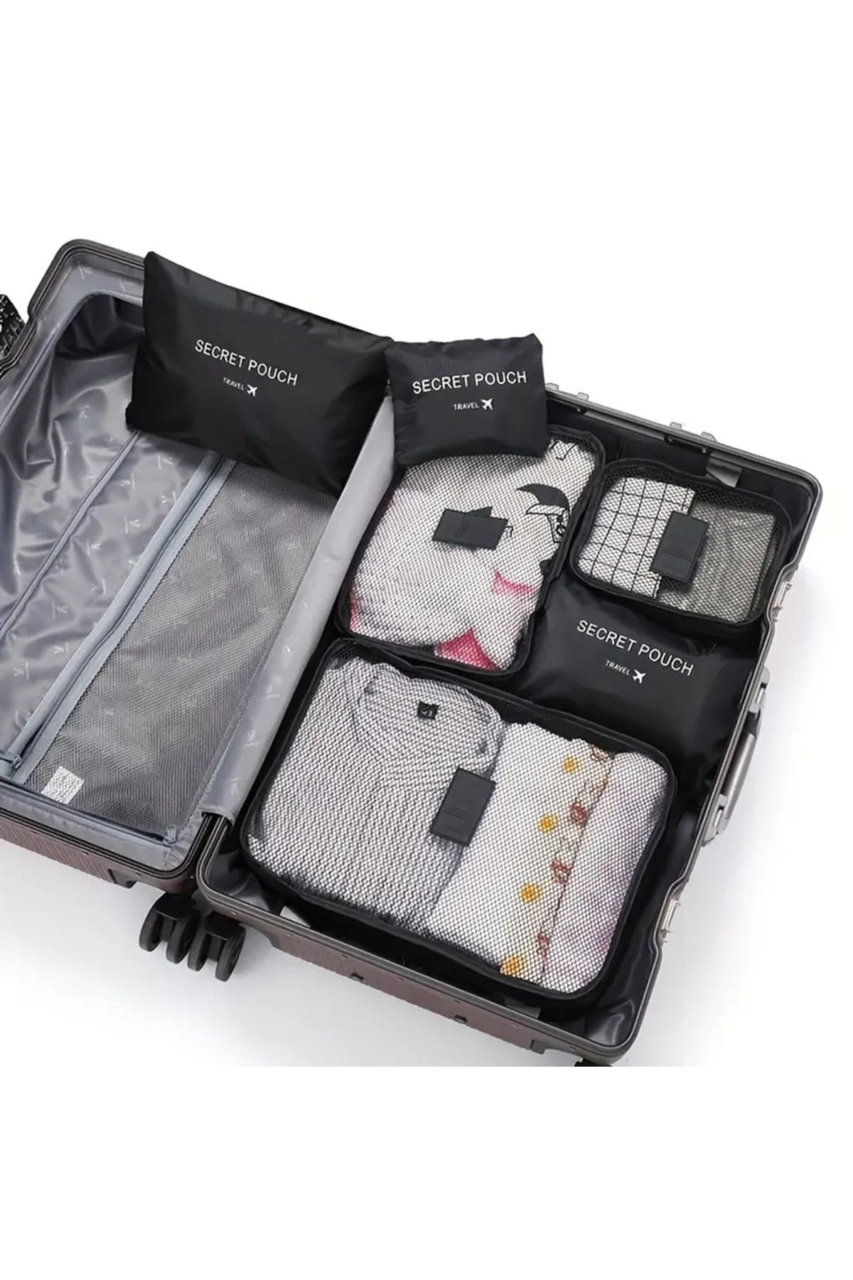 miraza-Set of 6 Travel Organizers, Ideal for Suitcases, Trolleys, Different Sizes 3