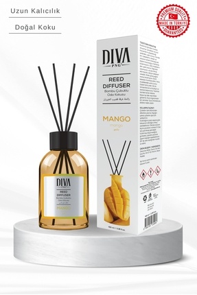 PNG DIVA Mango Kokulu Çubuklu Oda Kokusu | Bambu & Doğal Ferahlatıcı Esans 100ml
