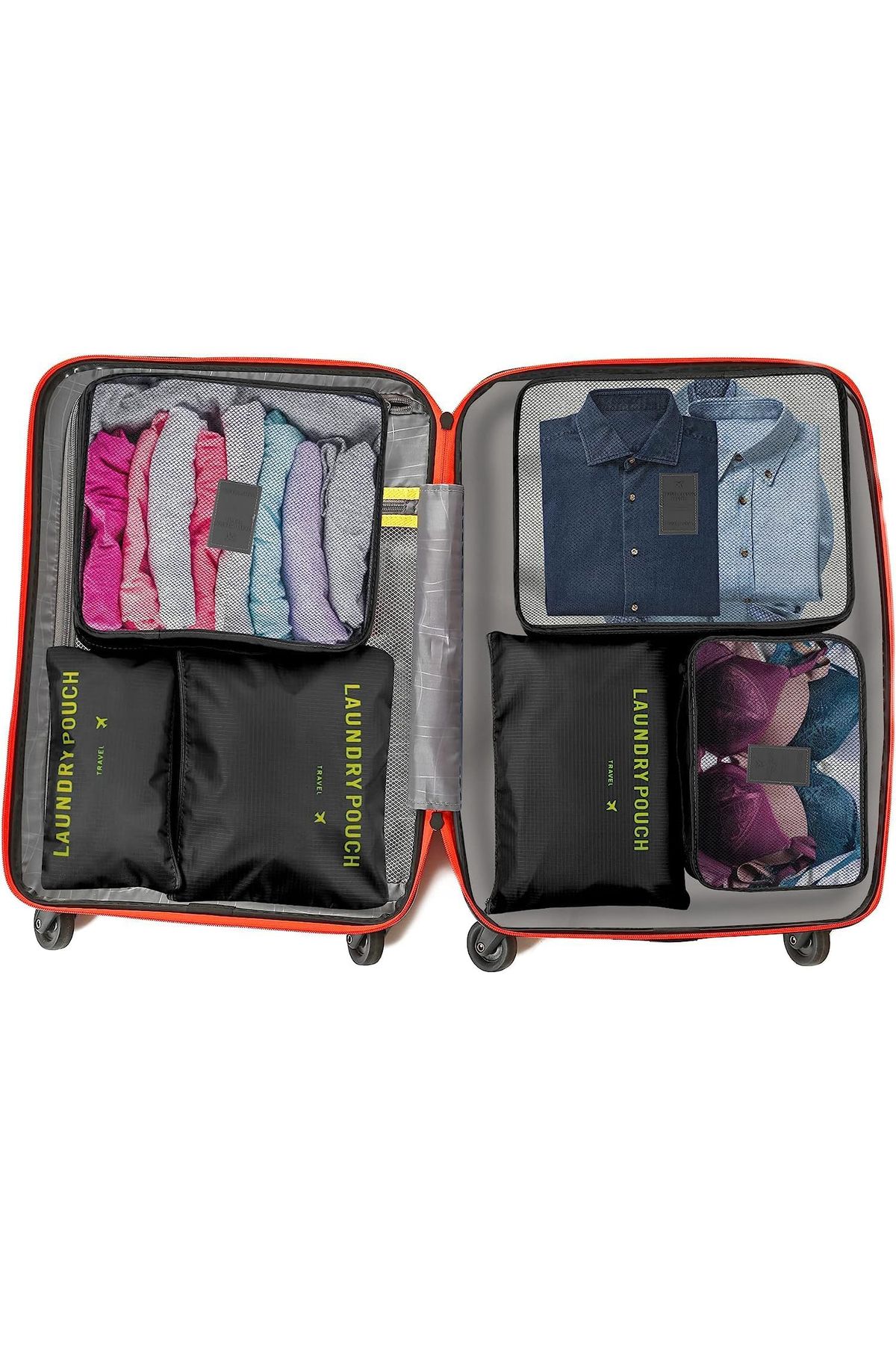 miraza-Set of 6 Travel Organizers, Ideal for Suitcases, Trolleys, Different Sizes 4