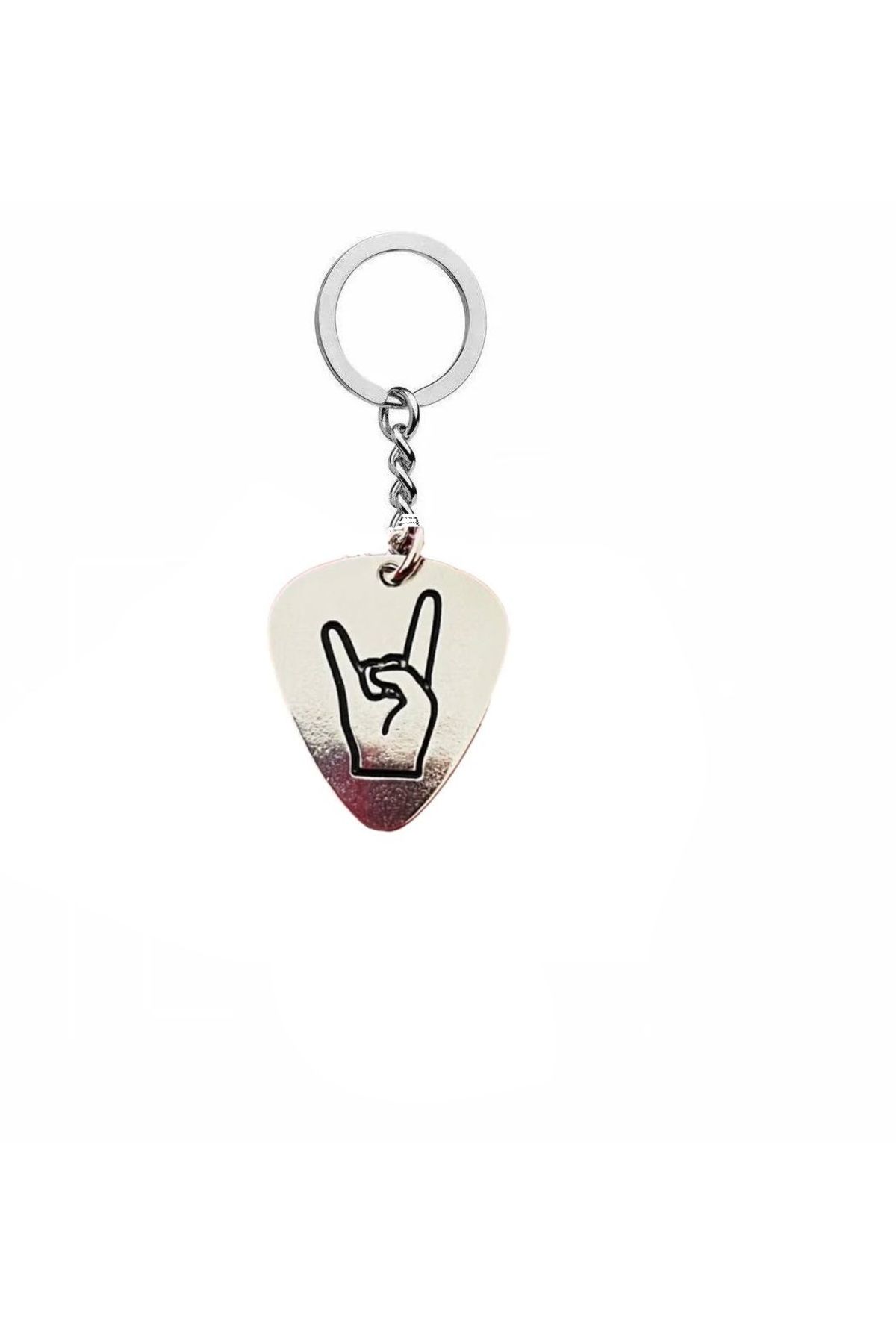 Herşey Nota-Led Zeppelin Rock Band Pen Shaped Double Sided Rock Sign Metal Keychain 2