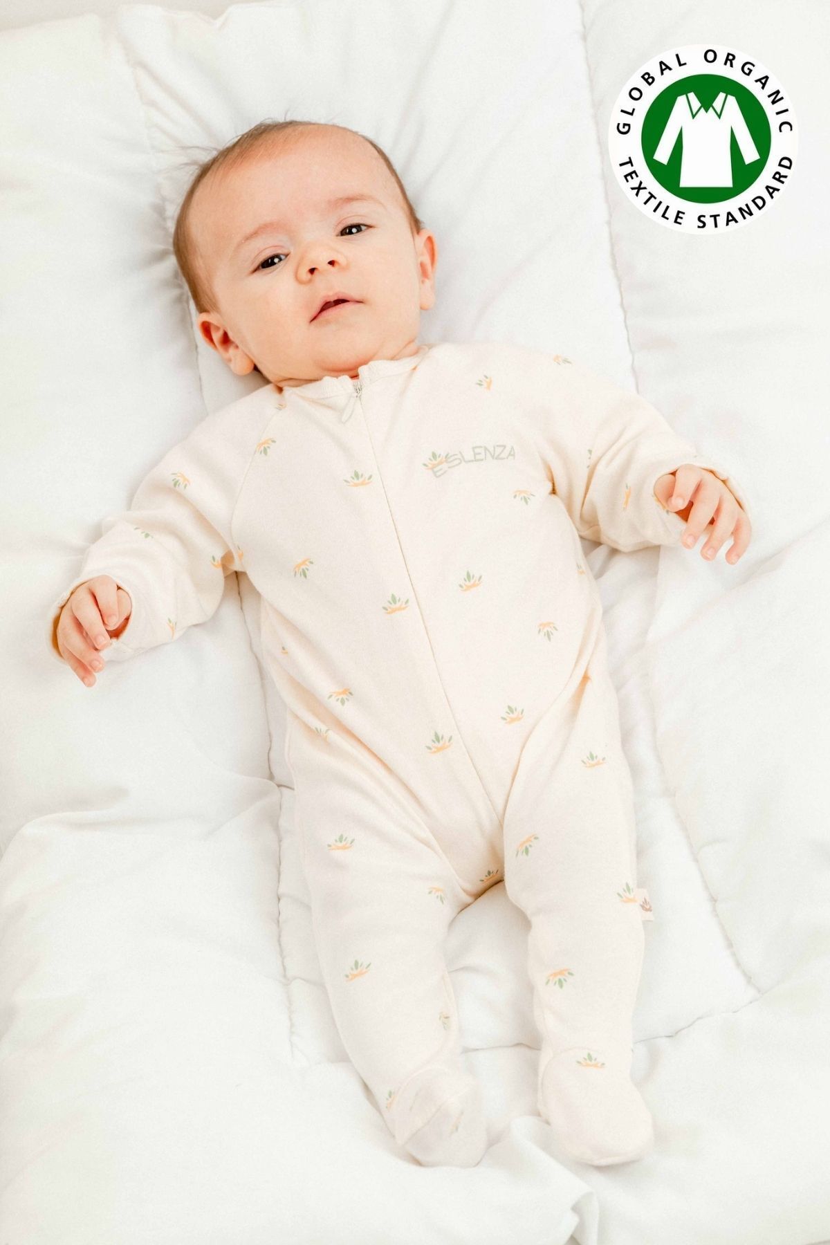 Minytrendy Kız Erkek Organik Yenidoğan Tulum Bebek Fermuarlı Tulum Takım Hastane Çıkışı Bebek Hediyelik fotoğrafı 3 (önizleme)