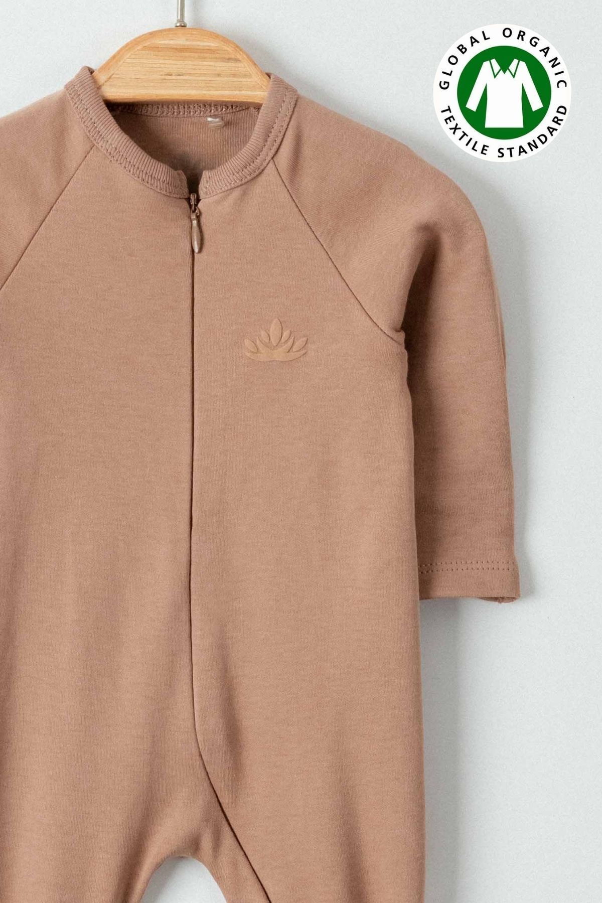 Minytrendy Kız Erkek Organik Yenidoğan Tulum Bebek Fermuarlı Tulum Takım Hastane Çıkışı Bebek Hediyelik fotoğrafı 3 (önizleme)