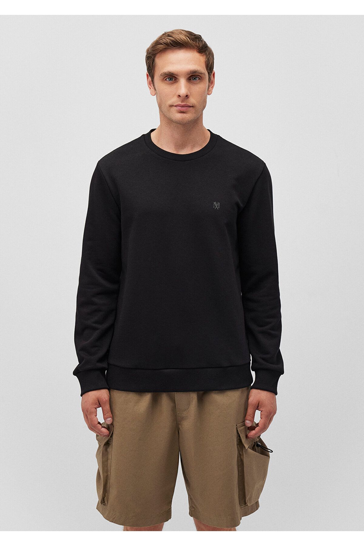 Mavi-Μαύρο φούτερ Crew Neck - Basic Model 065751 -900 3