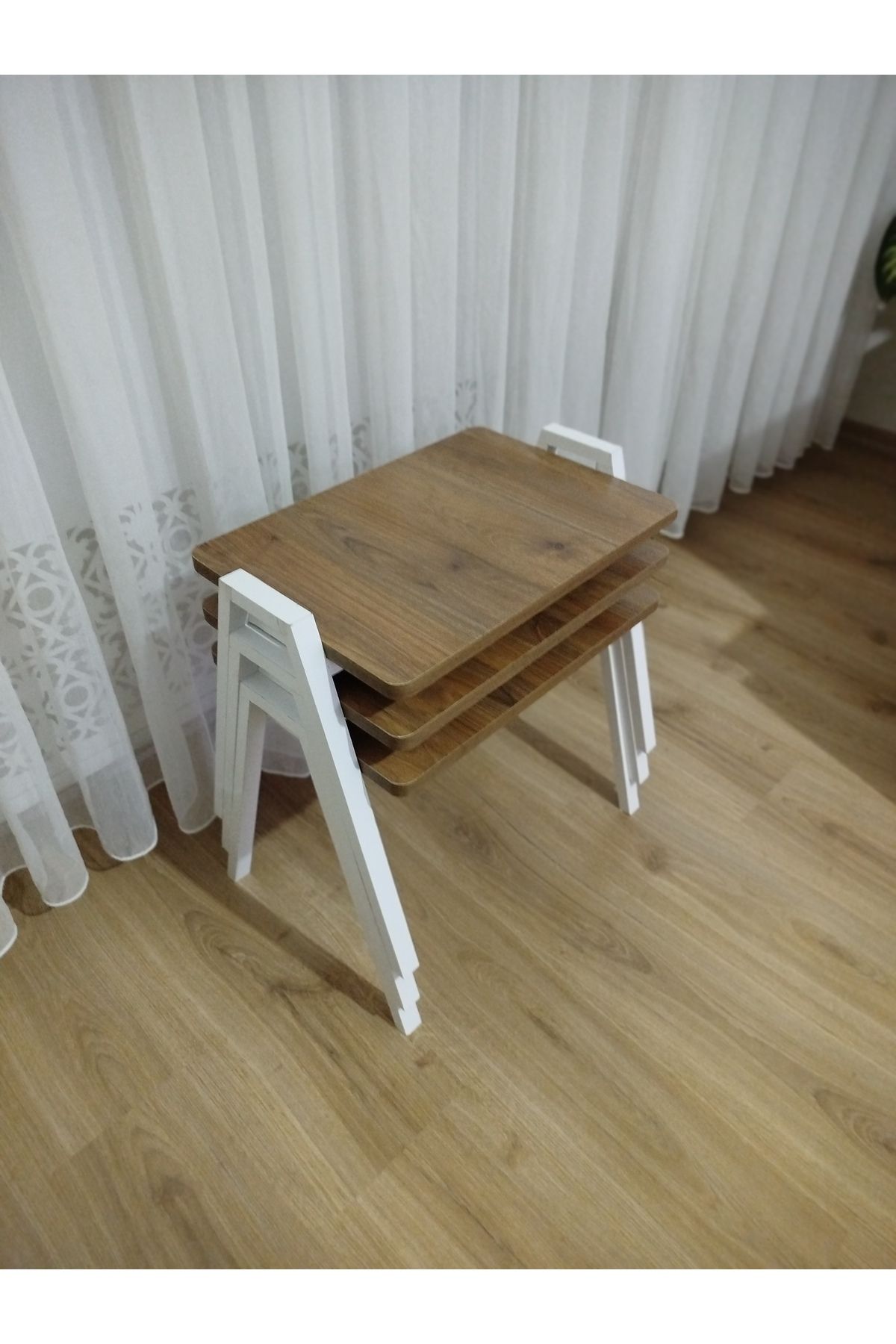 GÜVENÇ Zigon Sehpa 3'Lü Tepsi Model