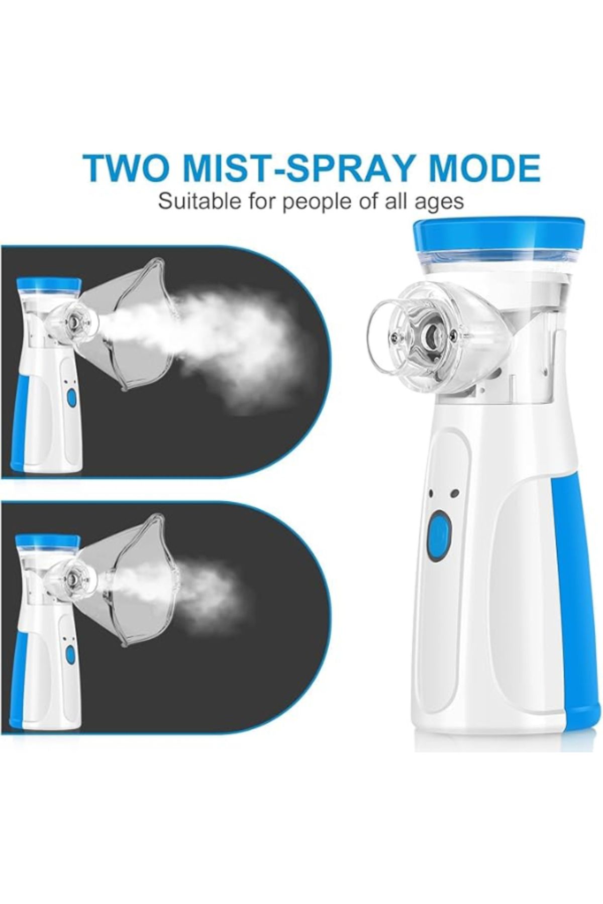 MACON-Portable Handheld Mesh Nebulizer Machine For Kids, Adults Home And Travel Use 1