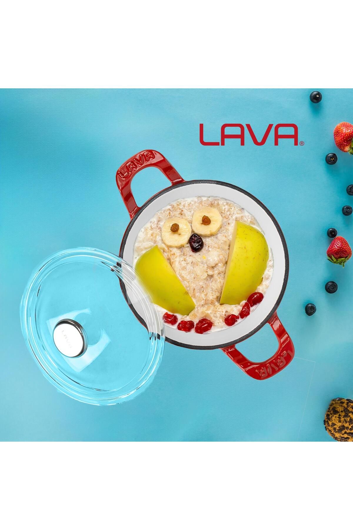 Lava-Cast Mini Wok with Solid Handle and Glass Cover Edition Series Diameter(Ø)16cm 8