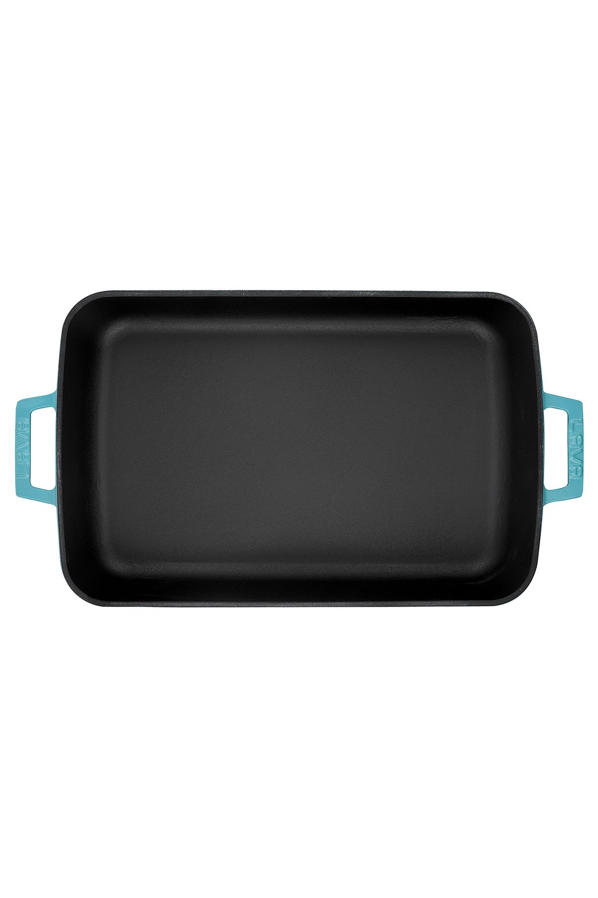 Lava-Cast Rectangular Rosto and Oven Tray Cast Iron Solid Double Handle Spring Series Size 26x4 3