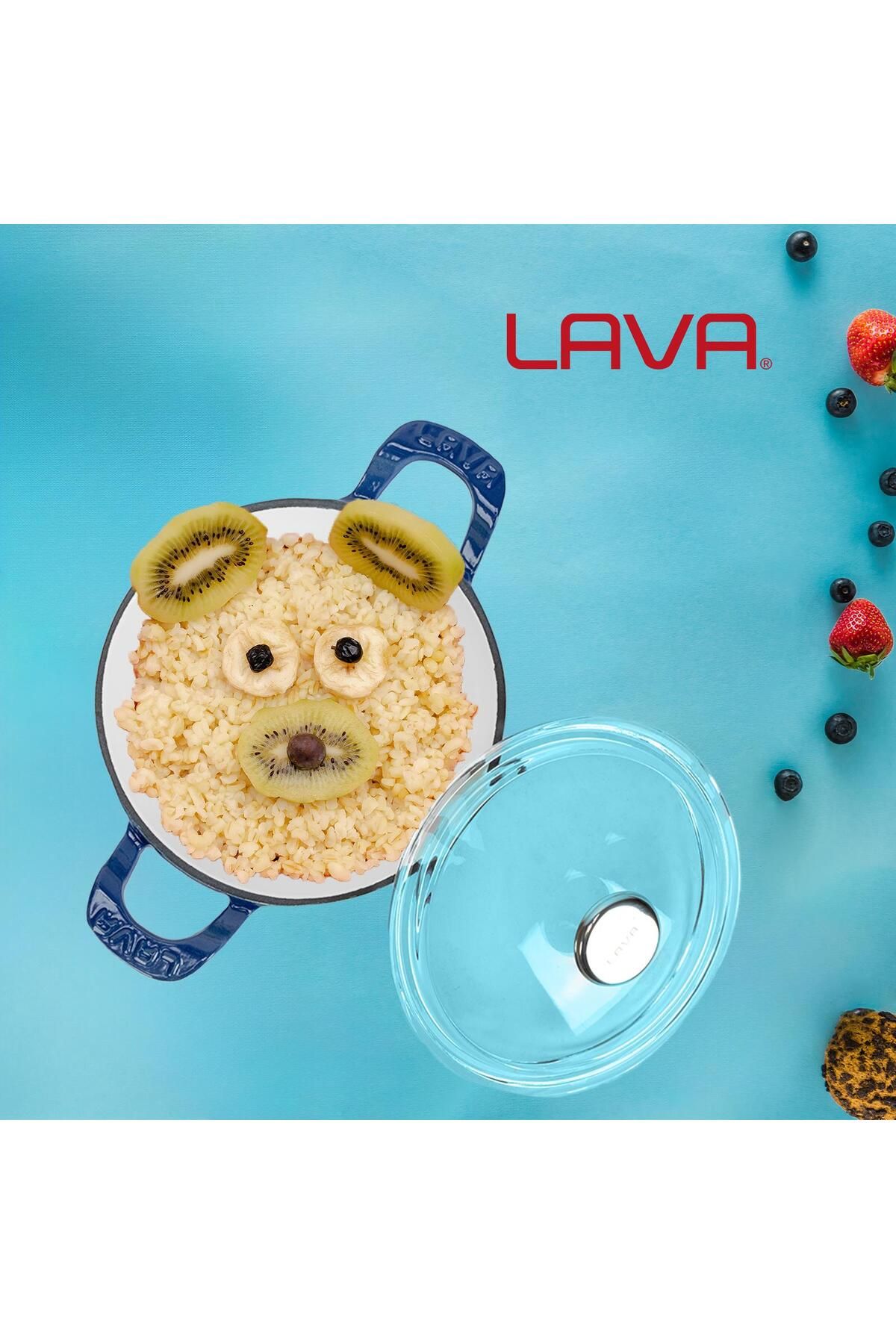 Lava-Cast Mini Wok with Solid Handle and Glass Cover Edition Series Diameter(Ø)16cm 8