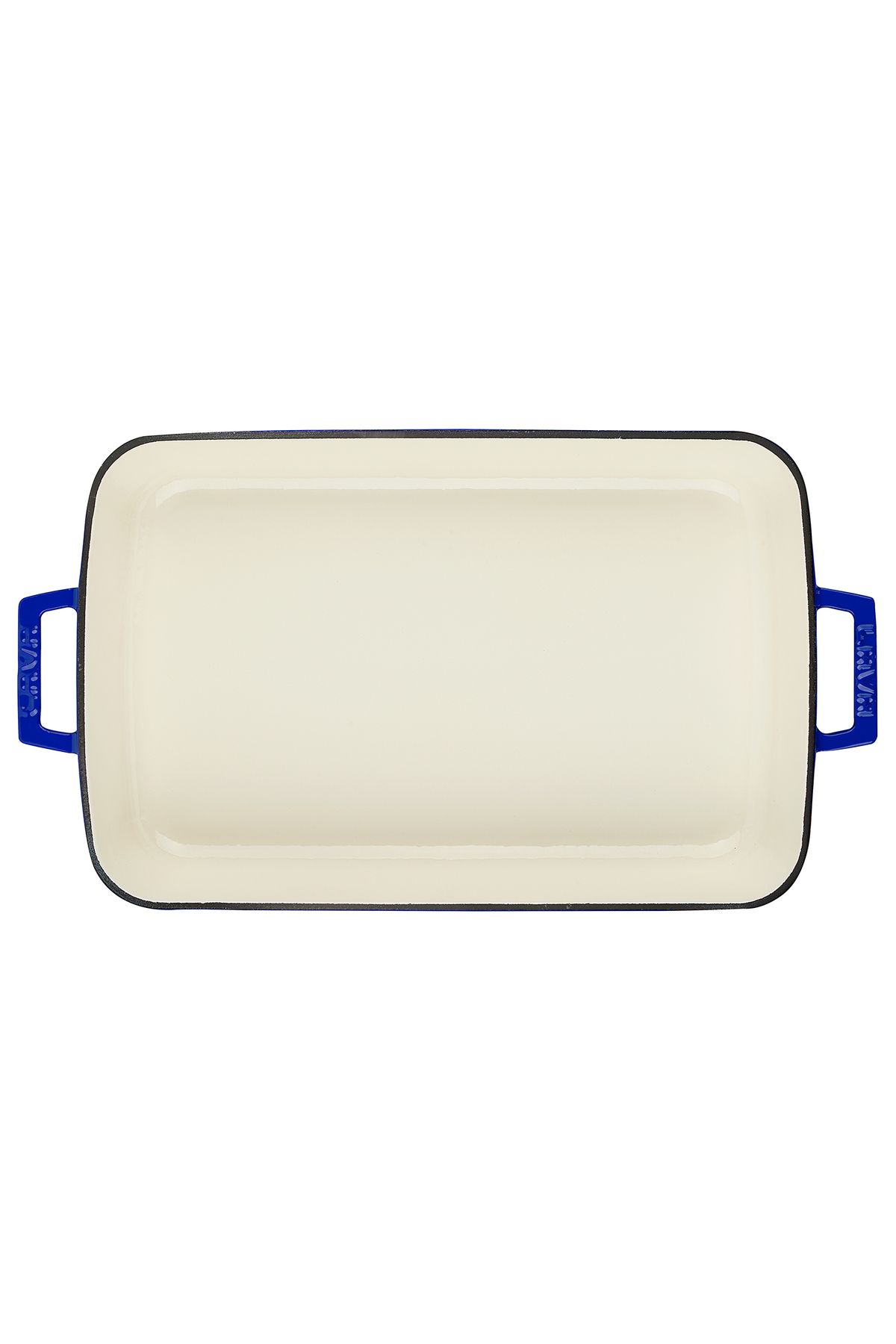 Lava-Cast Rectangular Rosto and Oven Tray Cast Iron Monolithic Double Handle Edition Series Size 26x 2