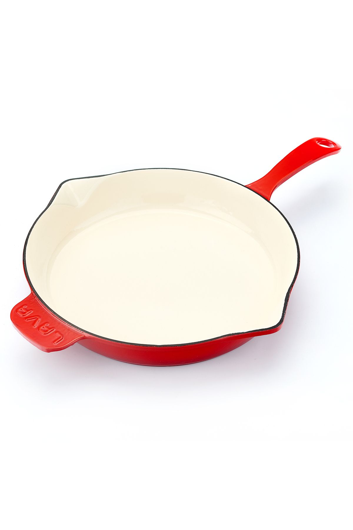 Lava-Cast Round Frying Pan Cast Iron Solid Handle Edition Series Diameter(Ø)30cm 2