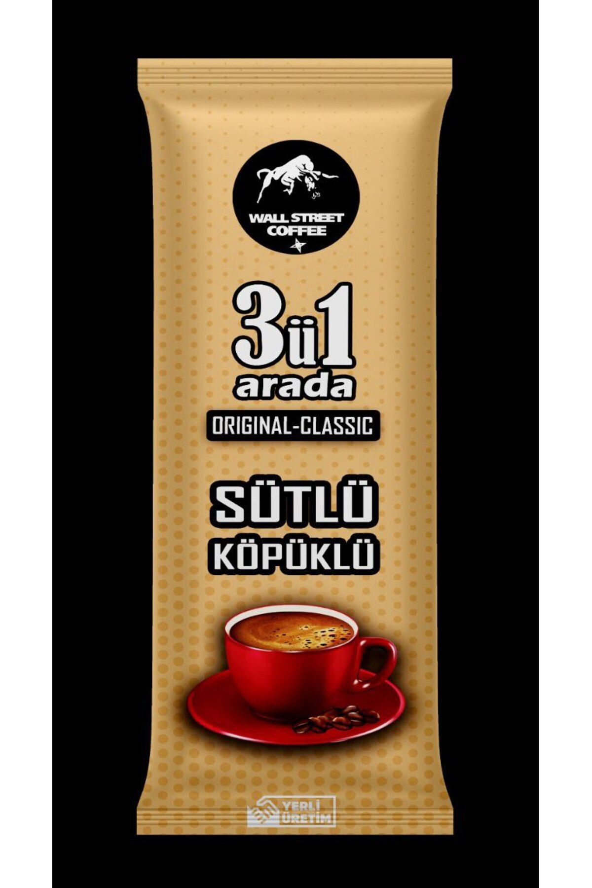 Wall Street Coffee Sütlü Köpüklü 3'ü 1 Arada 24 adet