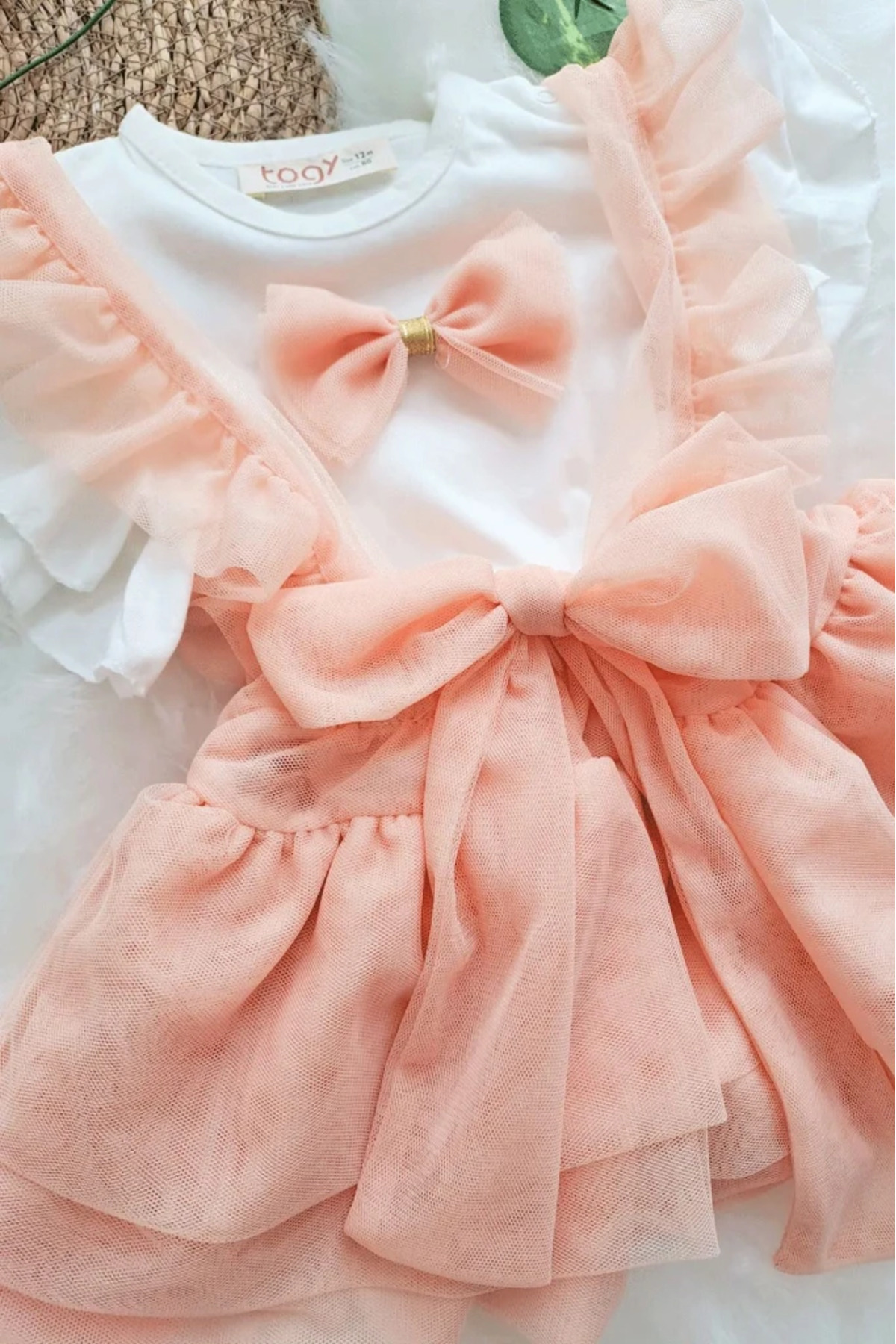 aysskids Mary Kız Bebek Tül Salopet Takım fotoğrafı 2 (önizleme)