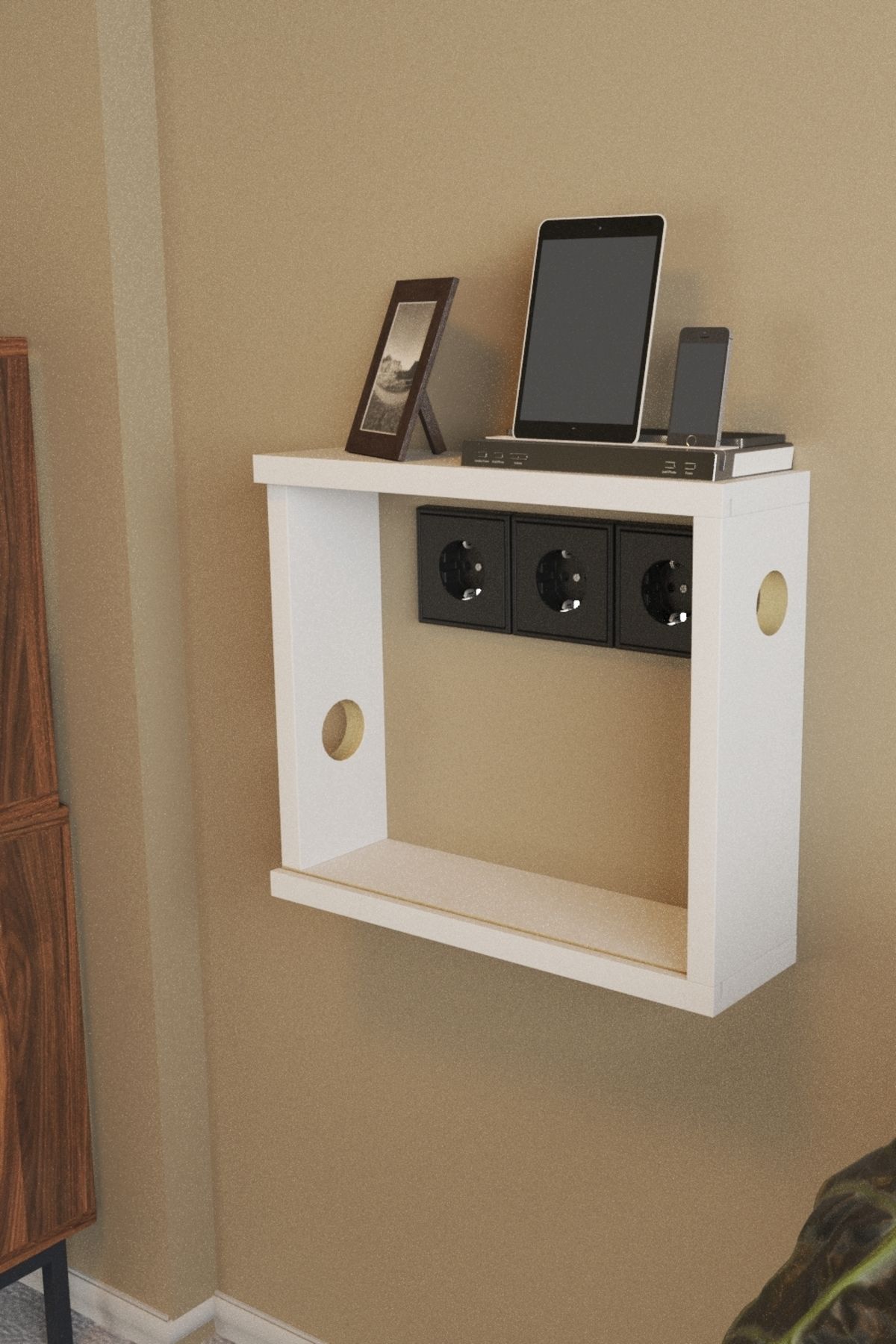 Catchme-Wifi-Modem Storage Box Computer Cable Socket Outlet 6