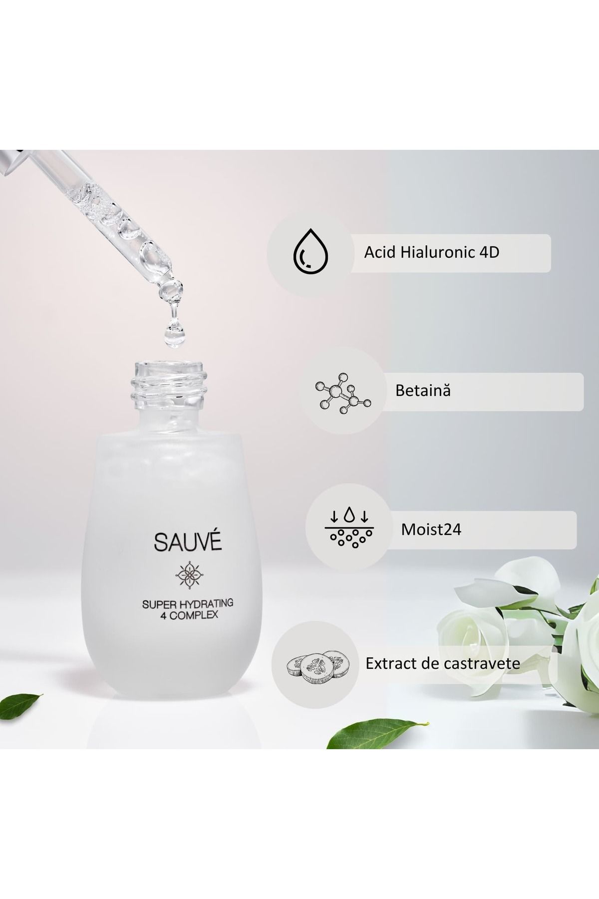 Sauvé-Super Hydrating 4 Complex 30 ml - Complex de Hidratare Intensiva a Tenului 3