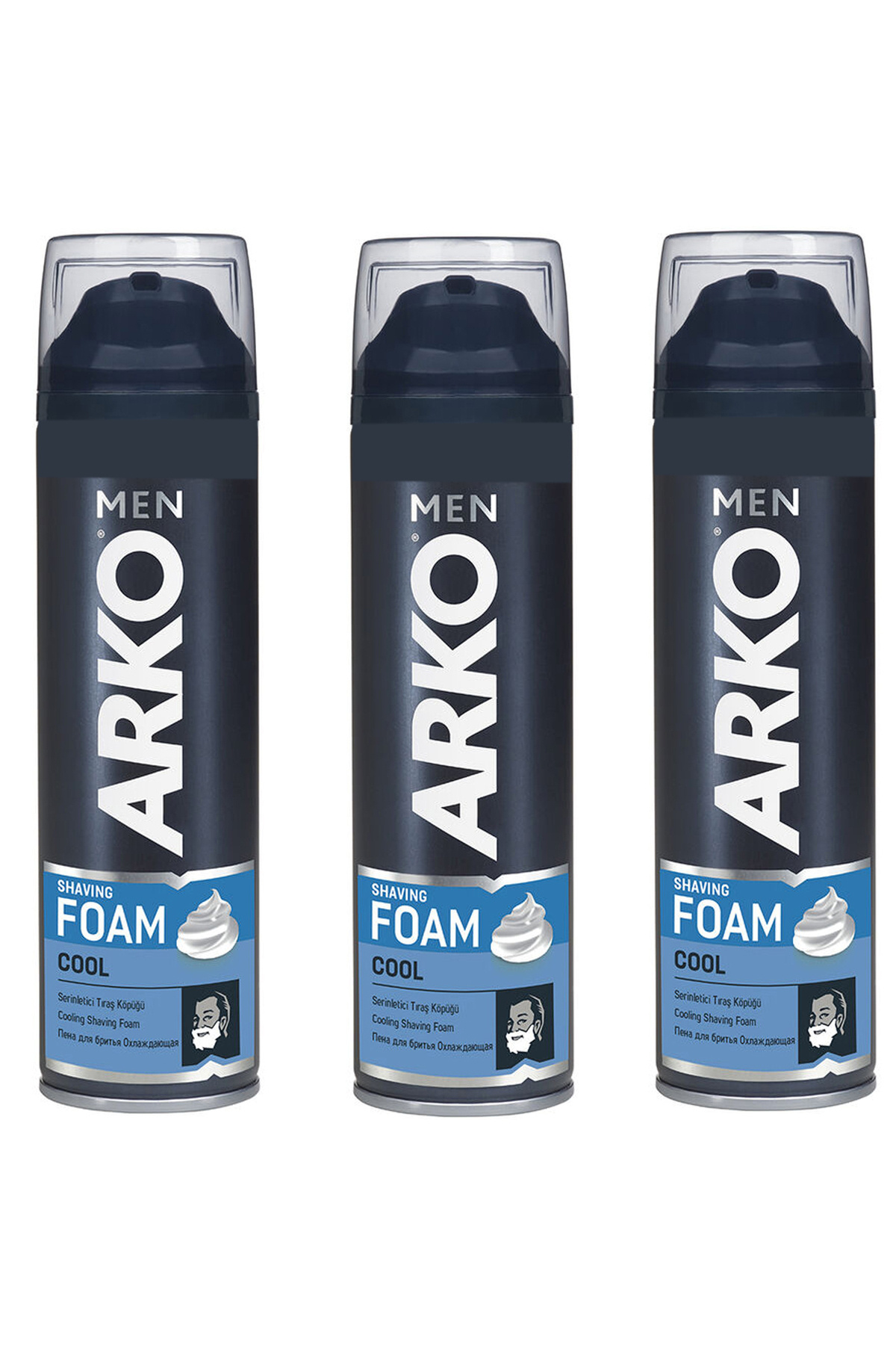 ARKO Men Cool Tıraş Köpüğü 200 Ml 3 Adet