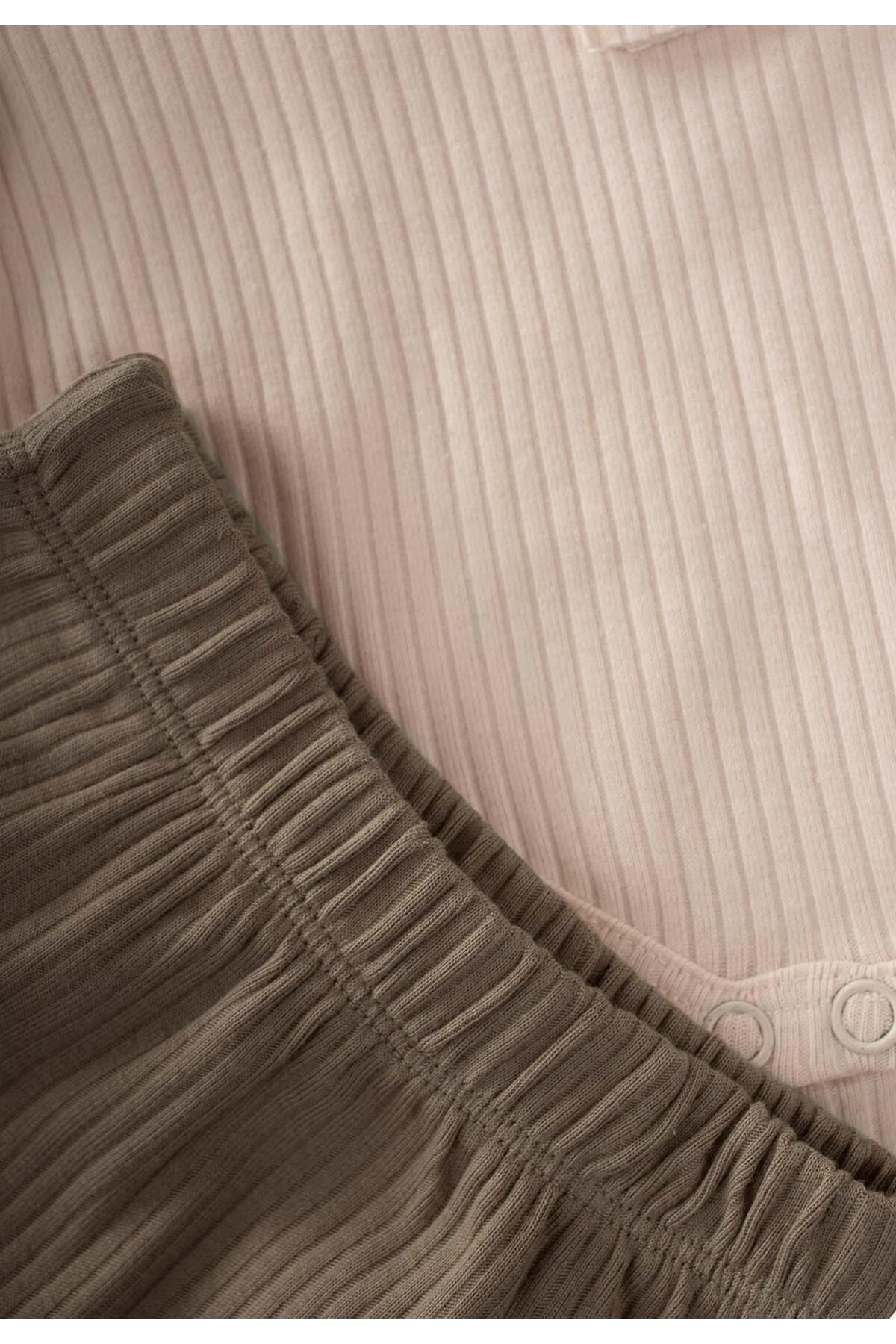 Cigit Basic Zıbın Takım 0-3 Yaş Açık Bej fotoğrafı 4 (önizleme)