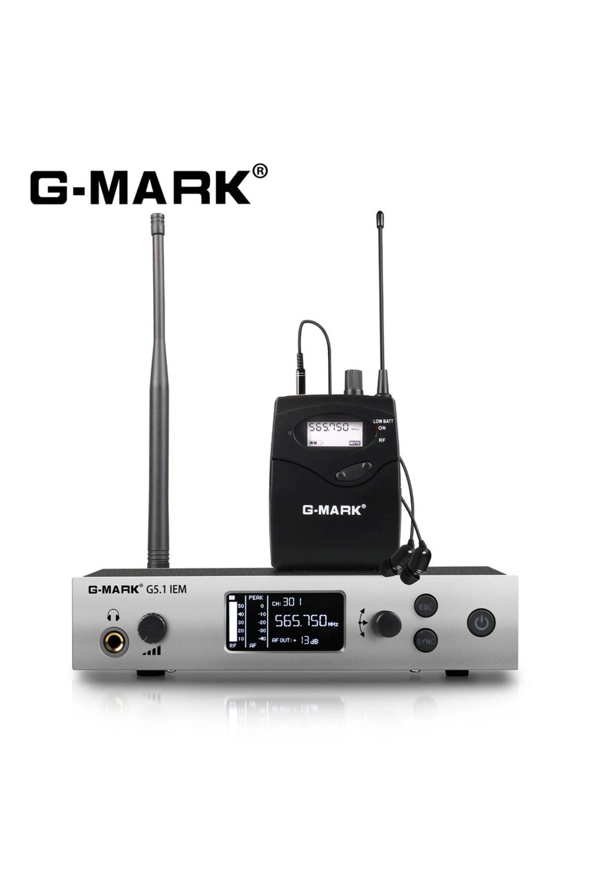 Choice-G5-1-usplug Wireless In Ear Monitor System G-mark G5.1iem Uhf Mono Single Channel Frequencies Seleca 1