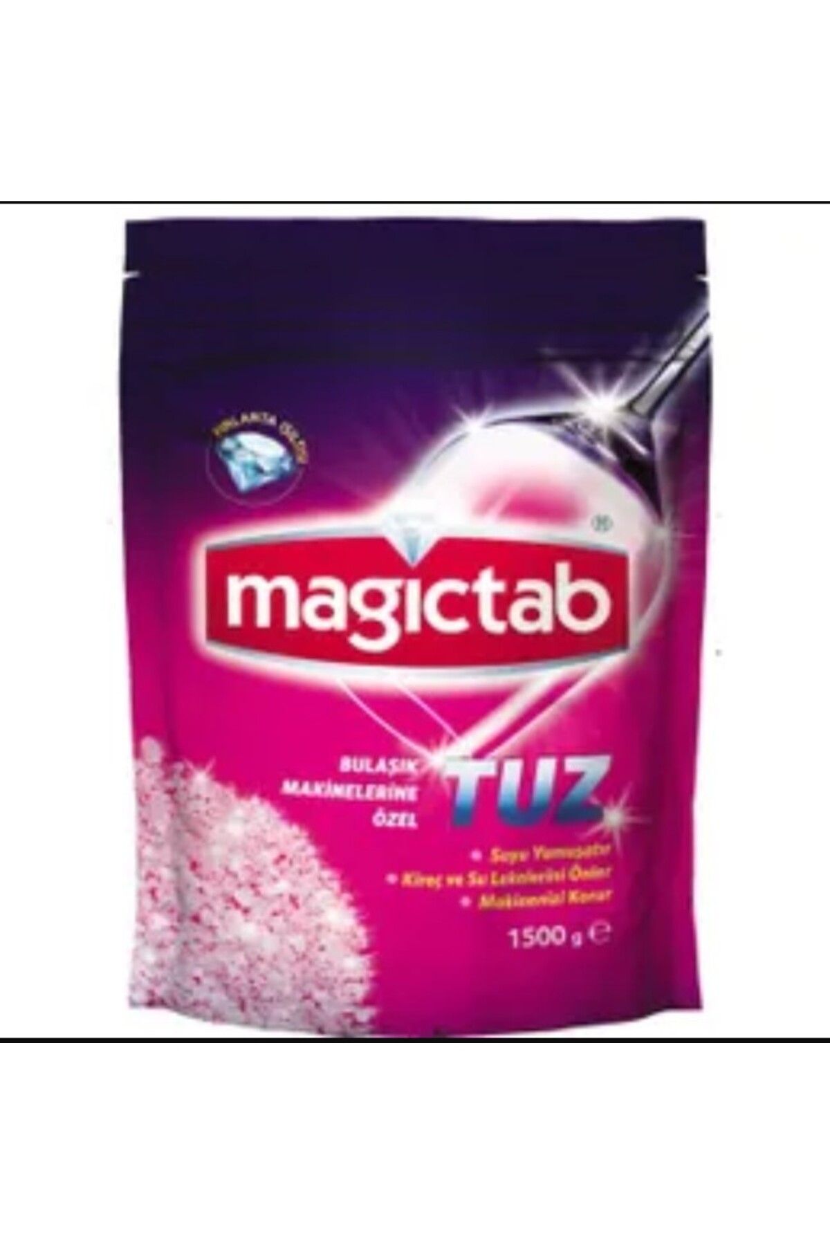 magictab Bulaşık Makinesi Tuzu 1500 Gr Deterjanın Temizlik Etkisini Artırır Pırlanta Işıltısı Verir