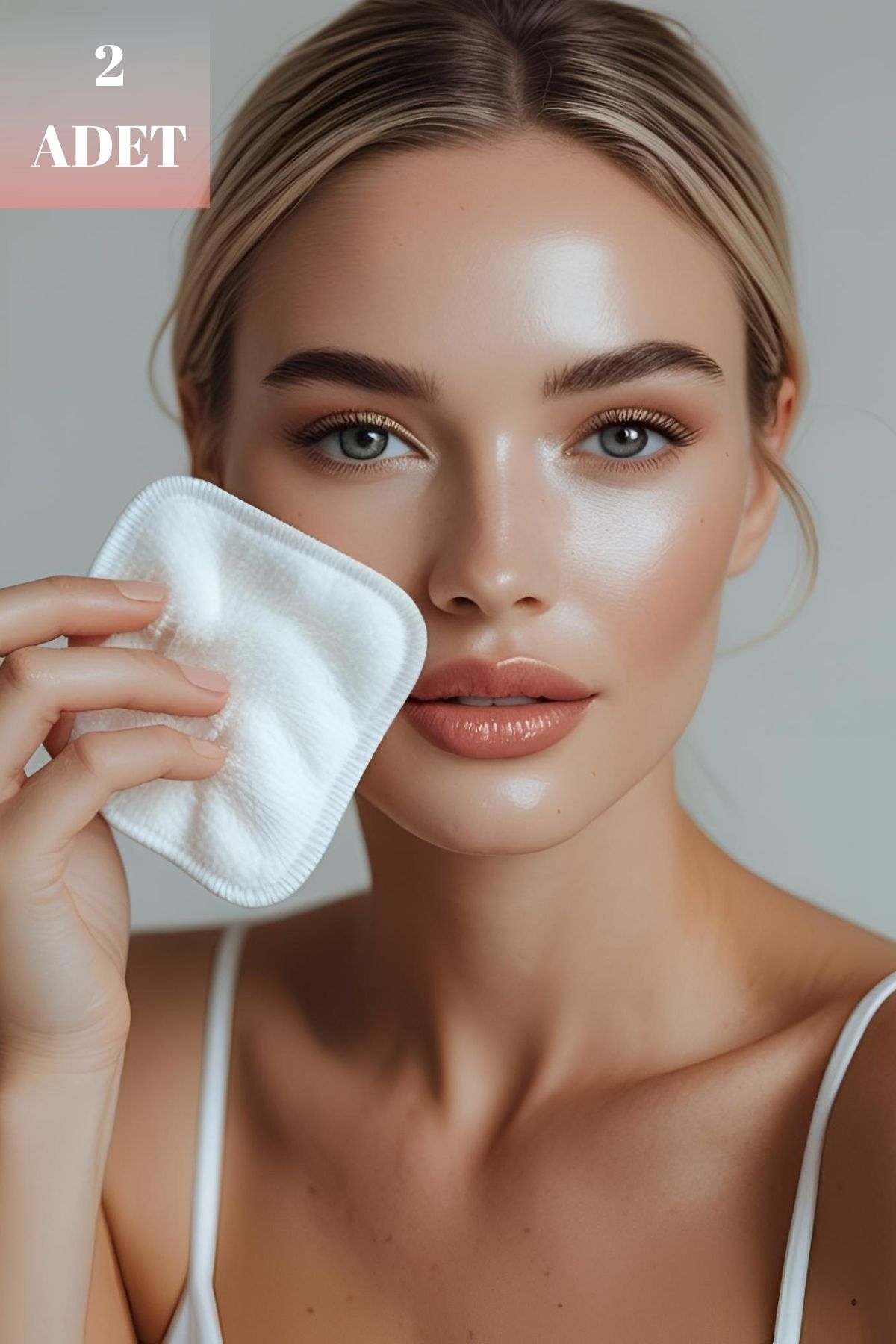 Salvia Dione Makyaj Temizleme Pedi 9x9 cm – Yıkanabilir Kadife & Havlu Yüz – Cilt Dostu Peeling Pedi- 5li Set